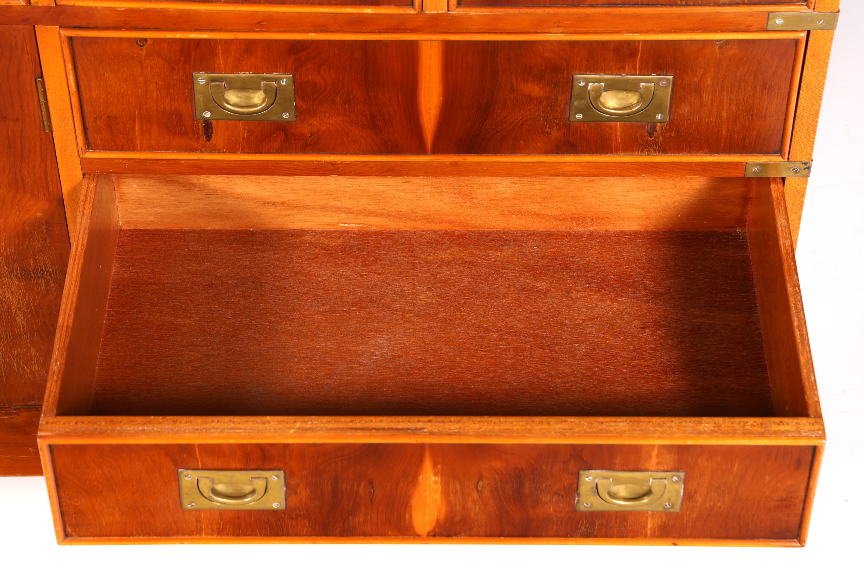 Traumhaftes XXL Maritim Sideboard Englische Schiffs Kommode Englisch Antik Schrank Military Chest