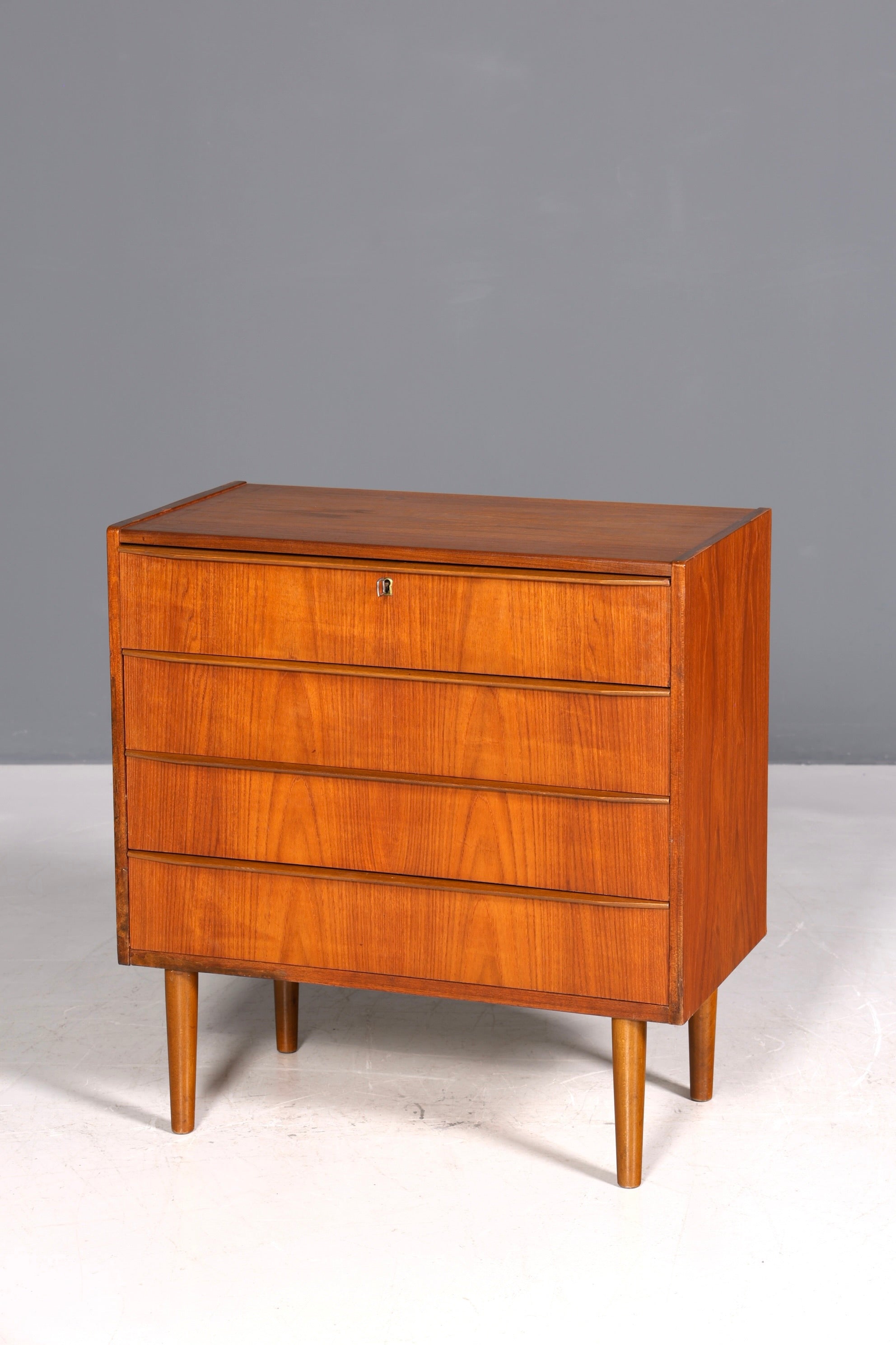 Traumhafte Mid Century Kommode Teak Danish Design Holz Sideboard Vintage Schubladen Kommode