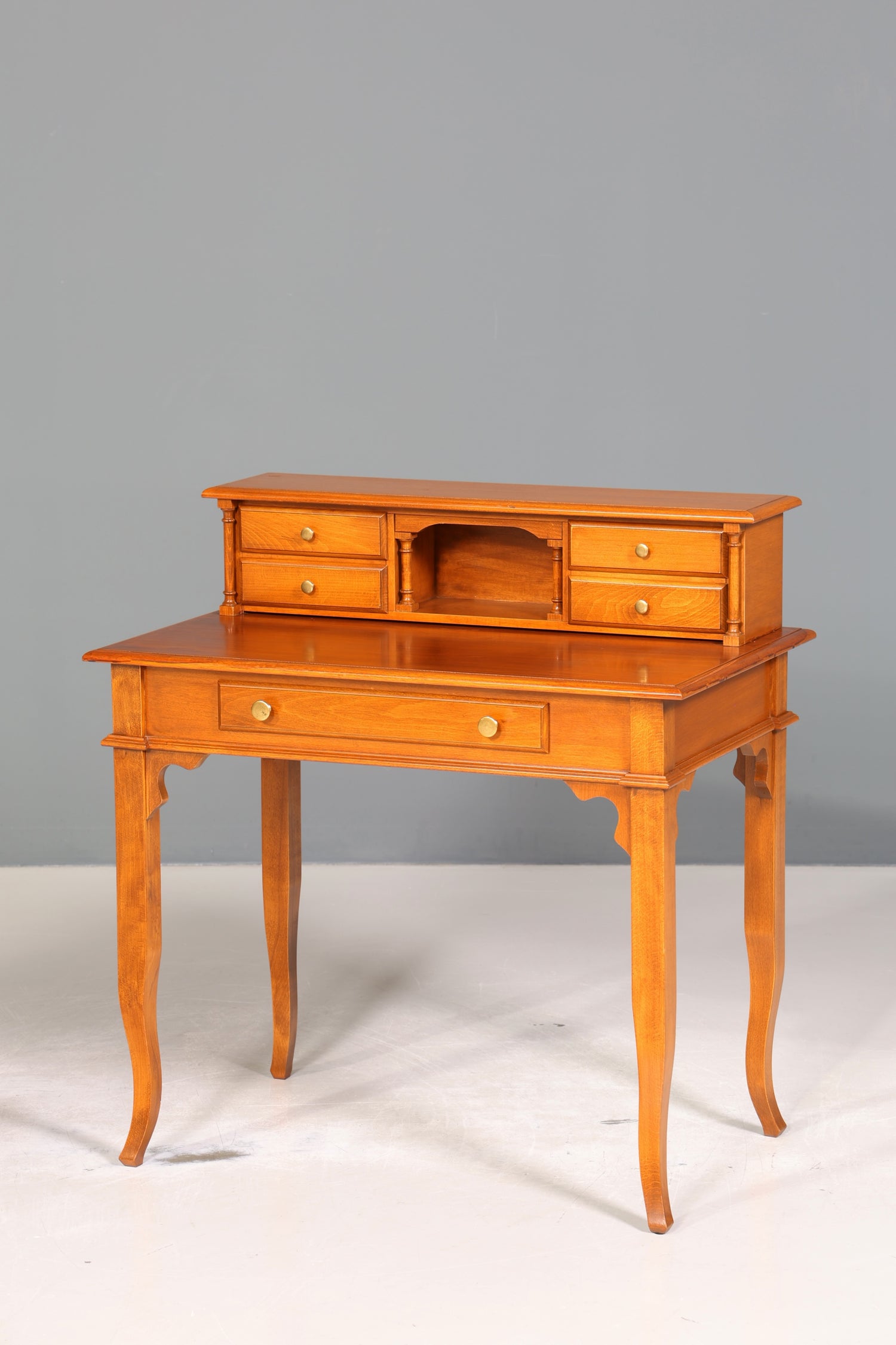 Wunderschöner Original Selva Schreibtisch Antik Stil Bürotisch Sekretär echt Holz Office Desk