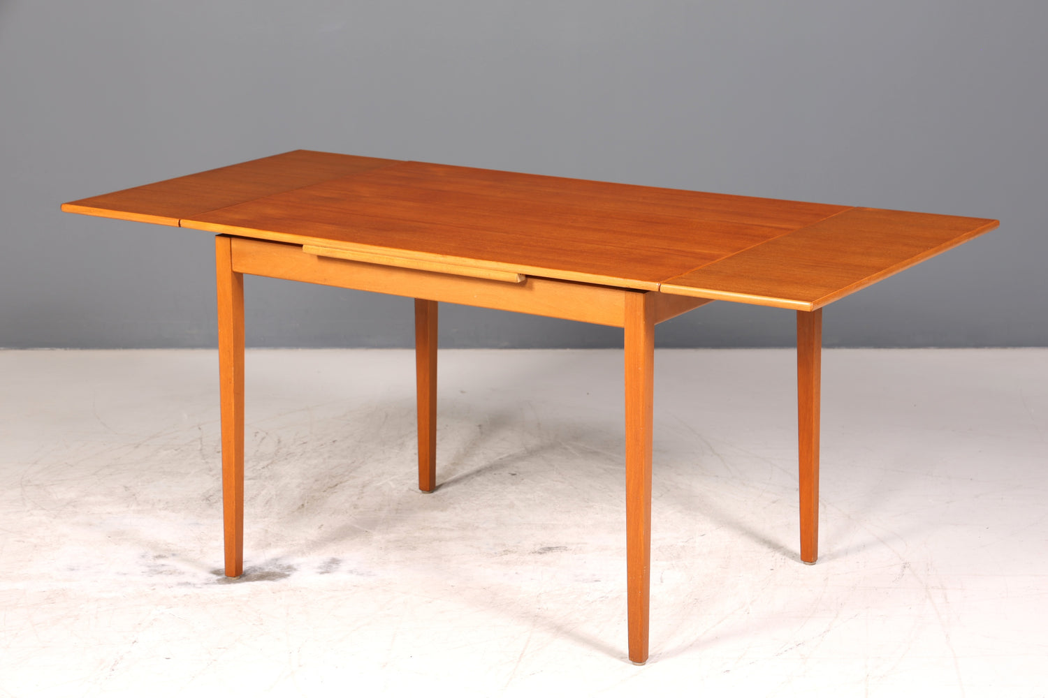 Traumhafter Mid Century Esstisch ausziehbarer Danish Design Teak Holz Küchentisch Esszimmer Tisch