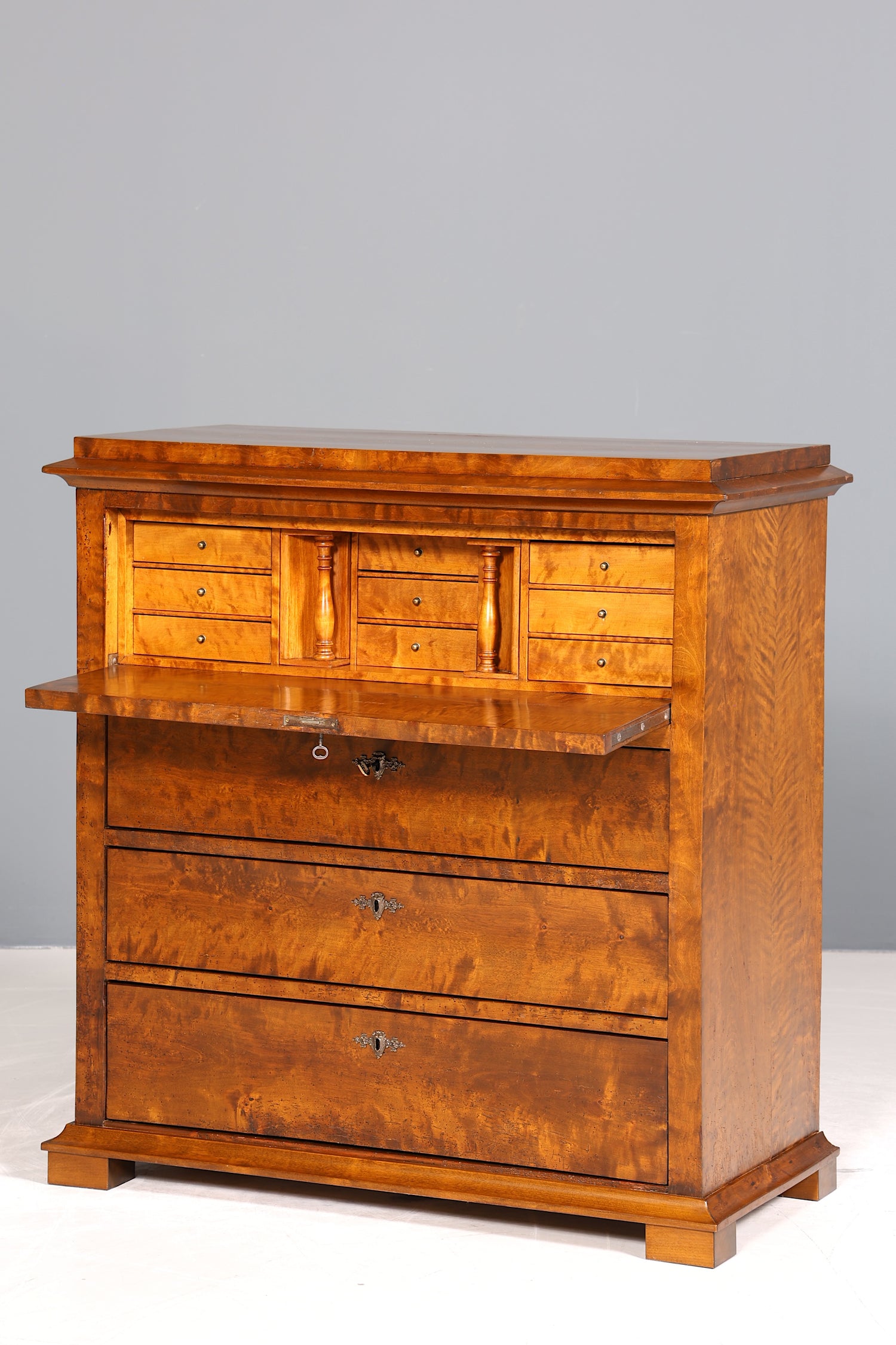 Wunderschöner Biedermeier Sekretär Vertiko Antik Kommode Louis Philippe Schreibkommode
