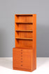 Schlichtes Mid Century Regal Teak Holz Bücherregal Schrank Vintage Kommode Retro Buchablage