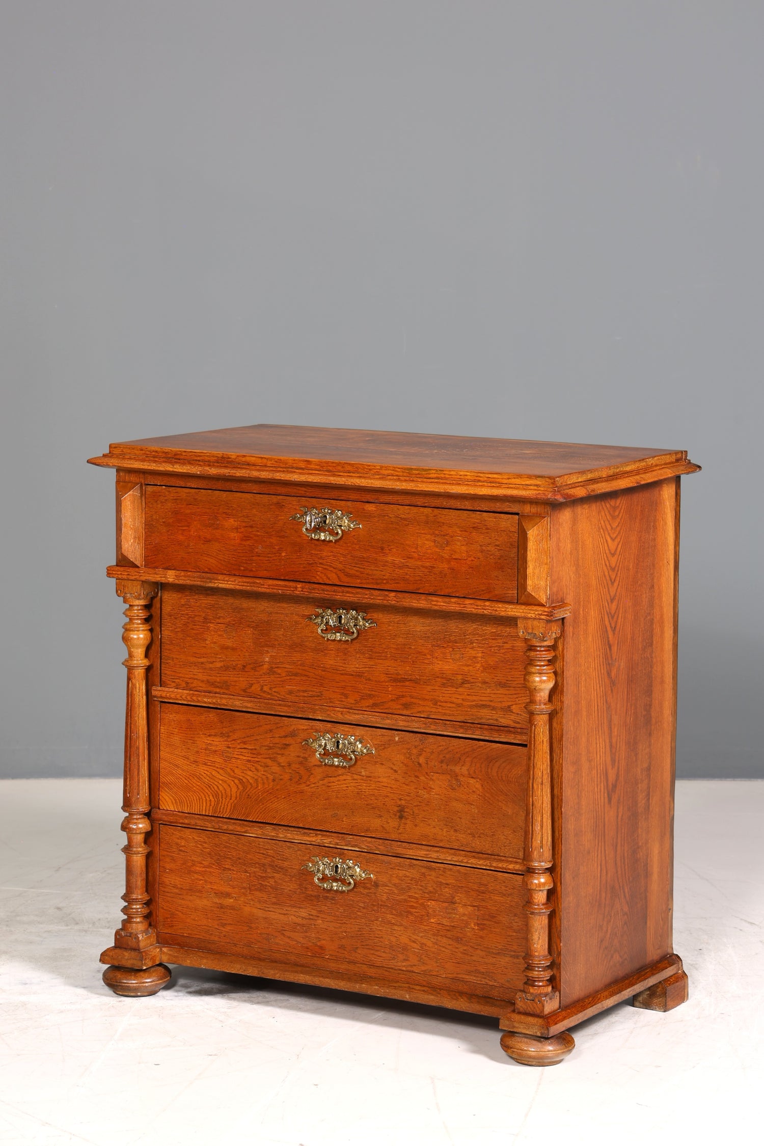 Wunderschöne Gründerzeit Kommode Louis Philippe echt Holz Eiche Schubladen Kommode Sideboard um 1880