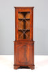 Wunderschöne Englische Eckvitrine Mahagoni Antik 60s echt Holz Schrank Eckschrank Glasvitrine