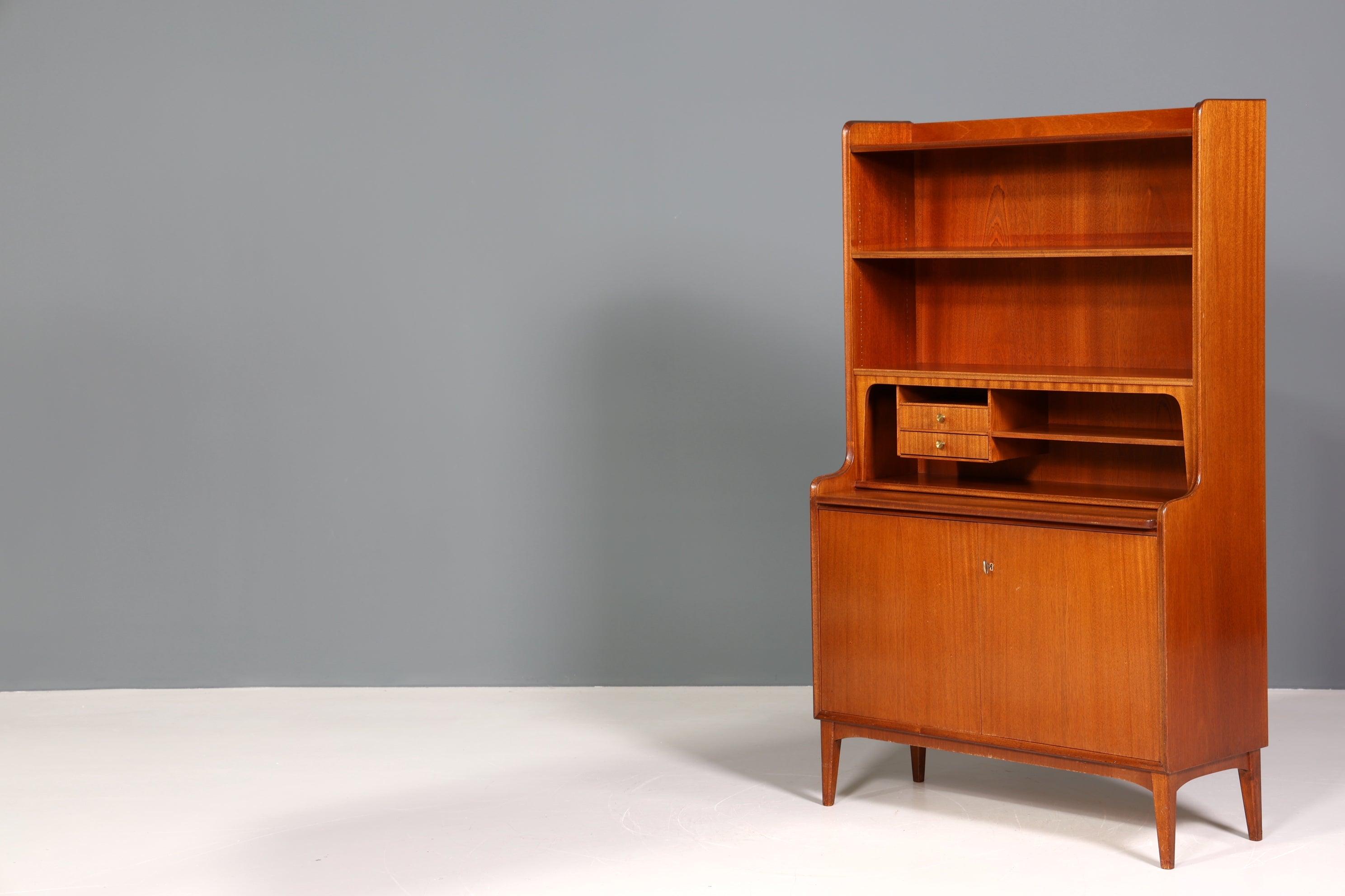 Stilvoller Mid Century Schrank "Made in Denmark" Highboard Sekretär Holz Regal Danish Design