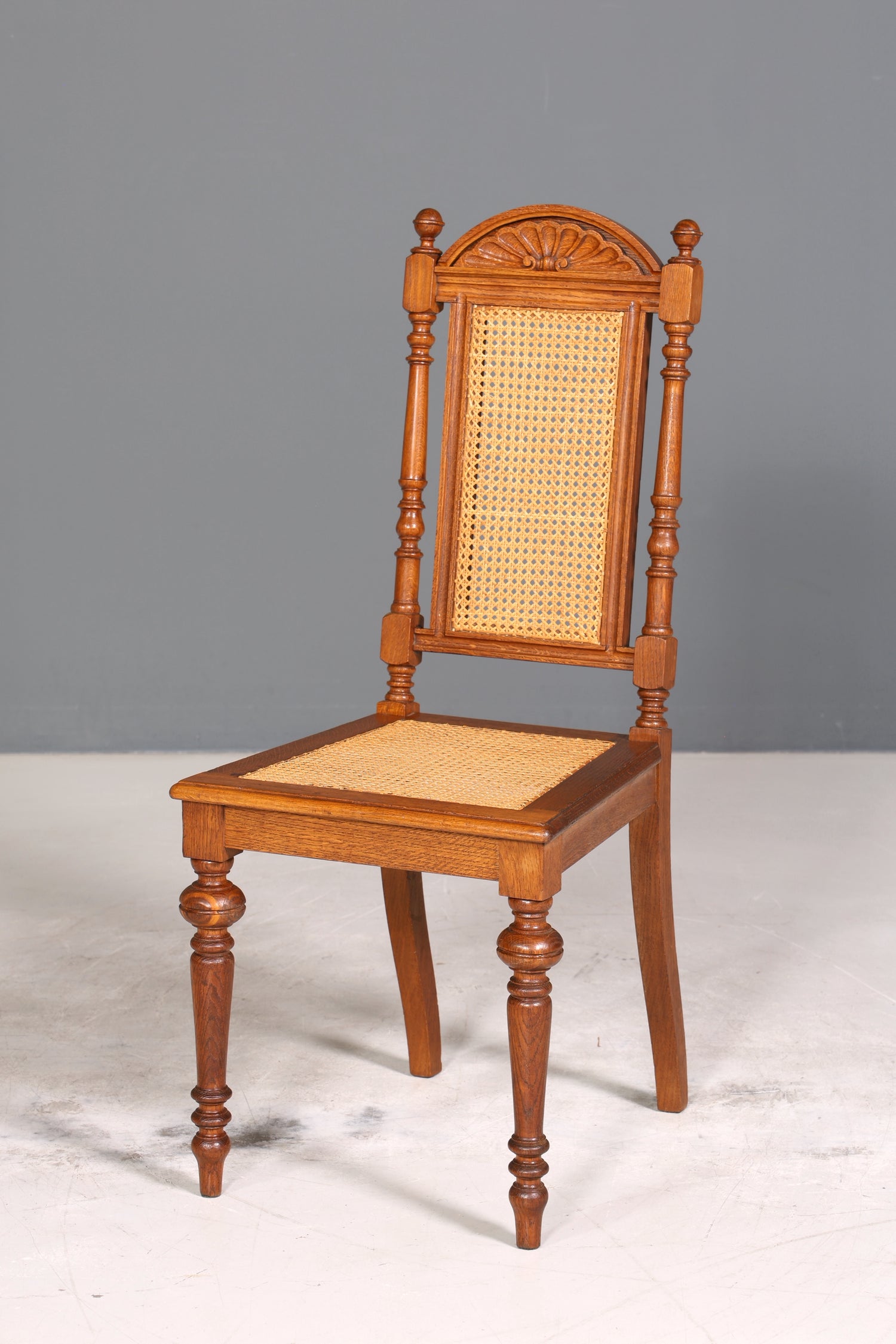 Wunderschöner Gründerzeit Stuhl Antik Korbgeflecht Schreibtisch Stuhl Sekretär Stuhl Antik Küchenstuhl