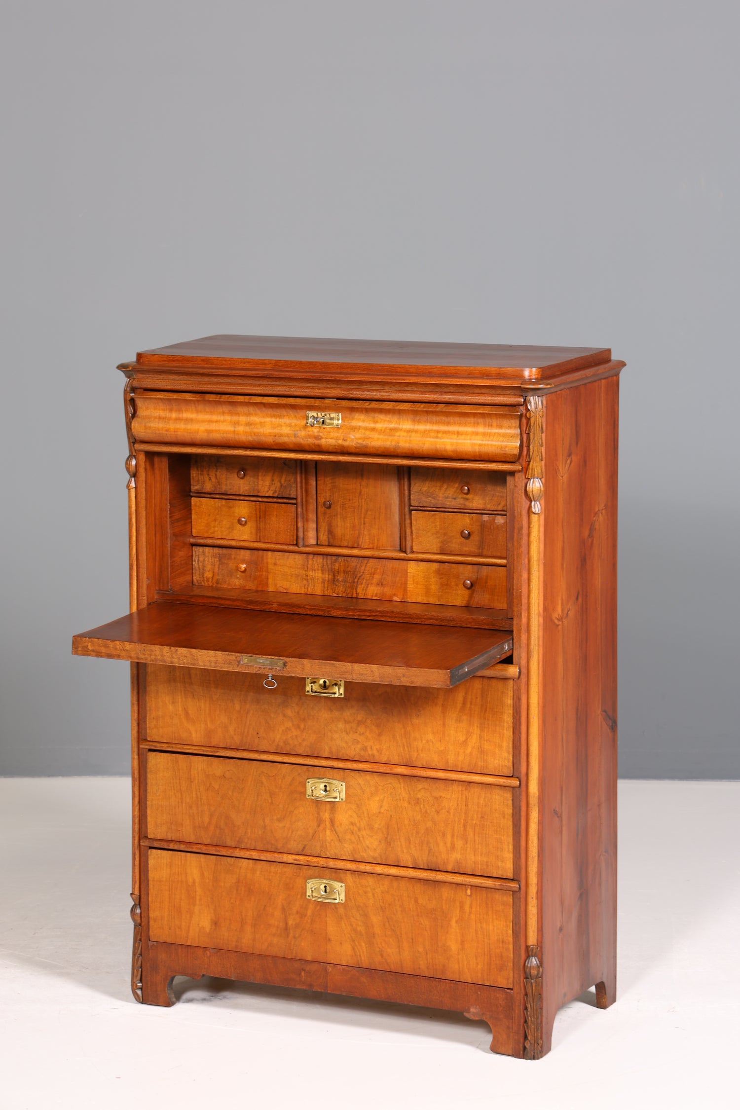 Wunderschöner Jugendstil Sekretär Gründerzeit Vertiko Antik Kommode um 1900