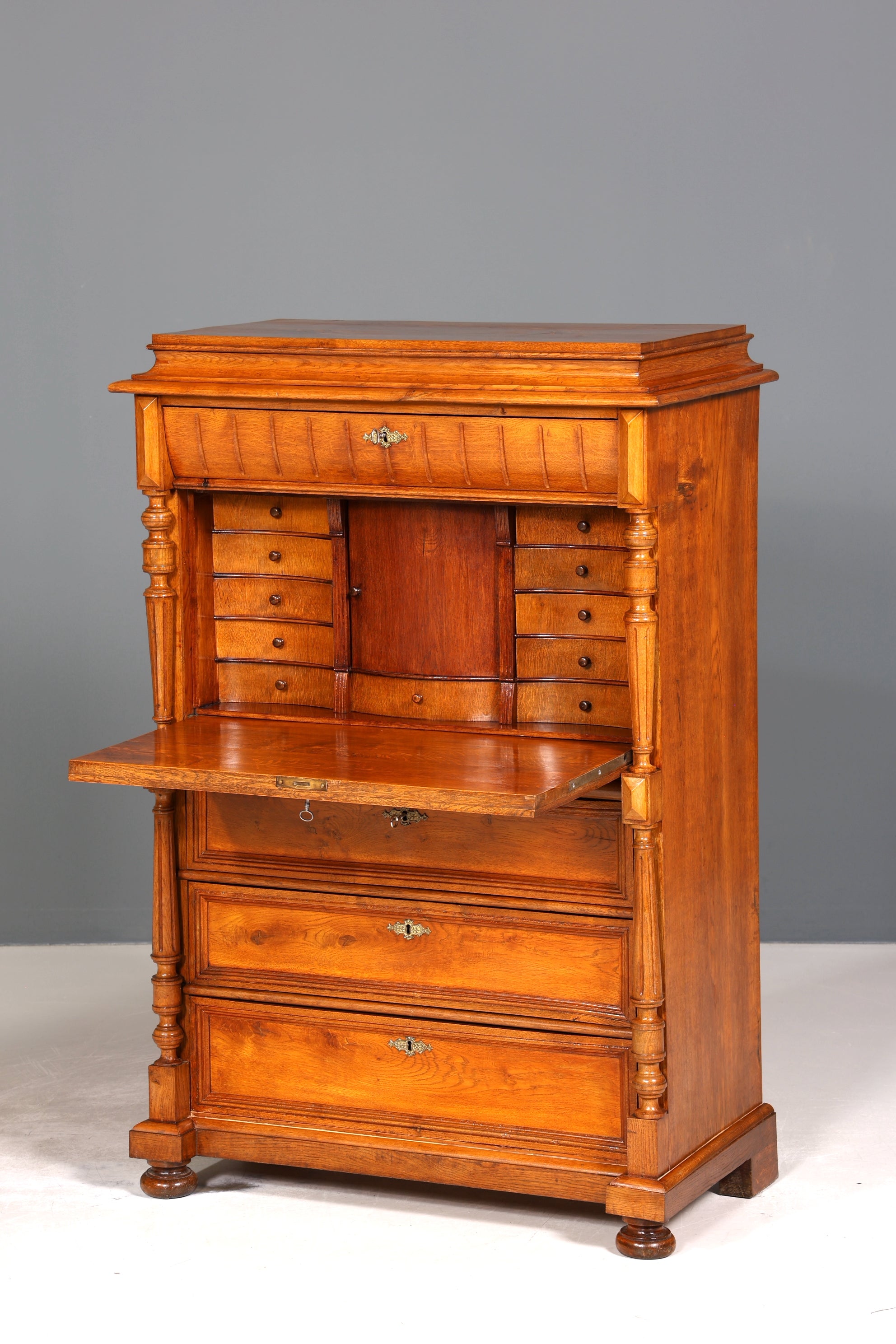 Wunderschöner Gründerzeit Sekretär Vertiko Highboard Louis Philippe Kommode um 1880