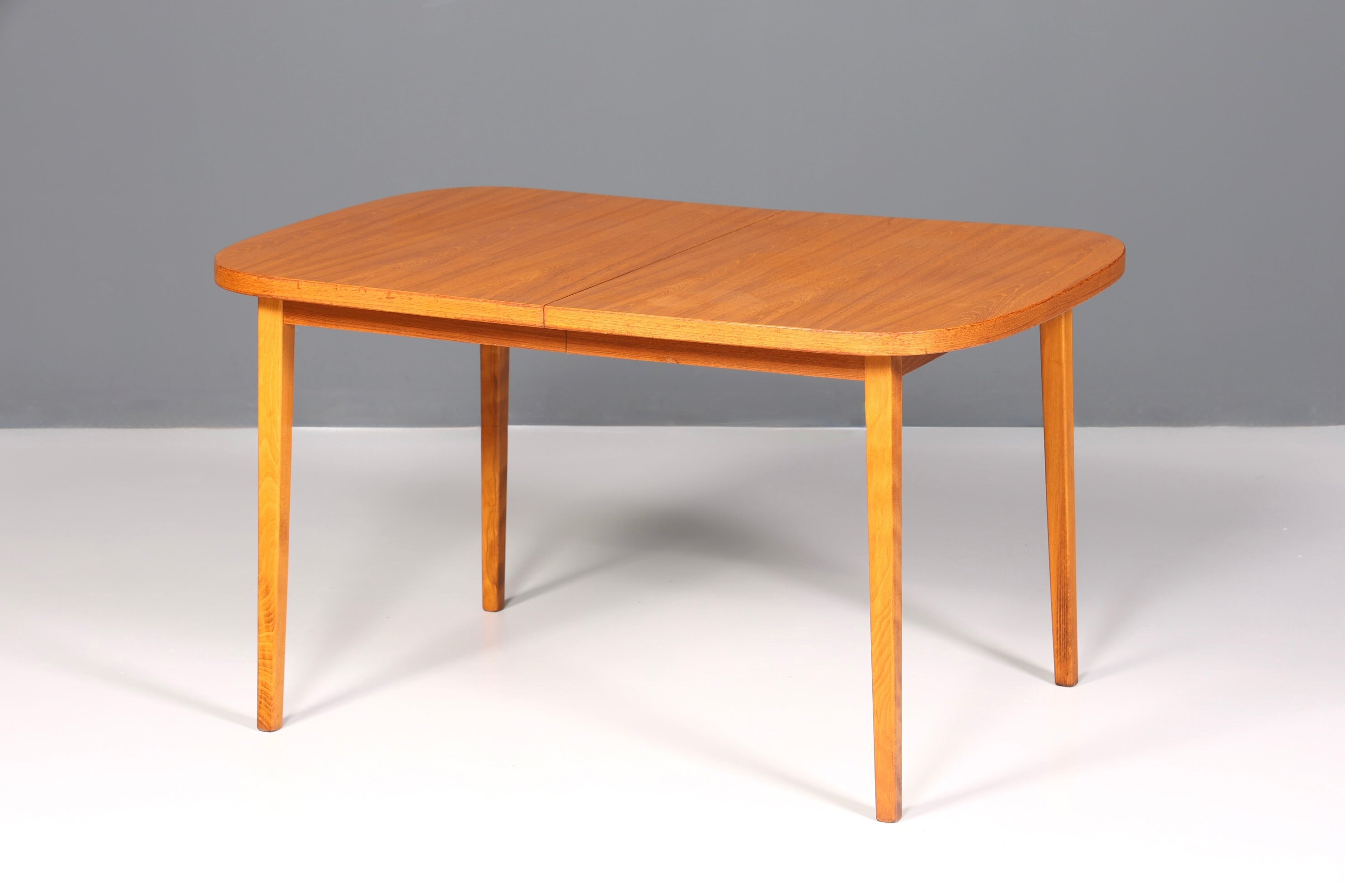 Stilvoller Mid Century Esstisch ausziehbarer Danish Design Teak Holz Küchentisch Esszimmer Tisch