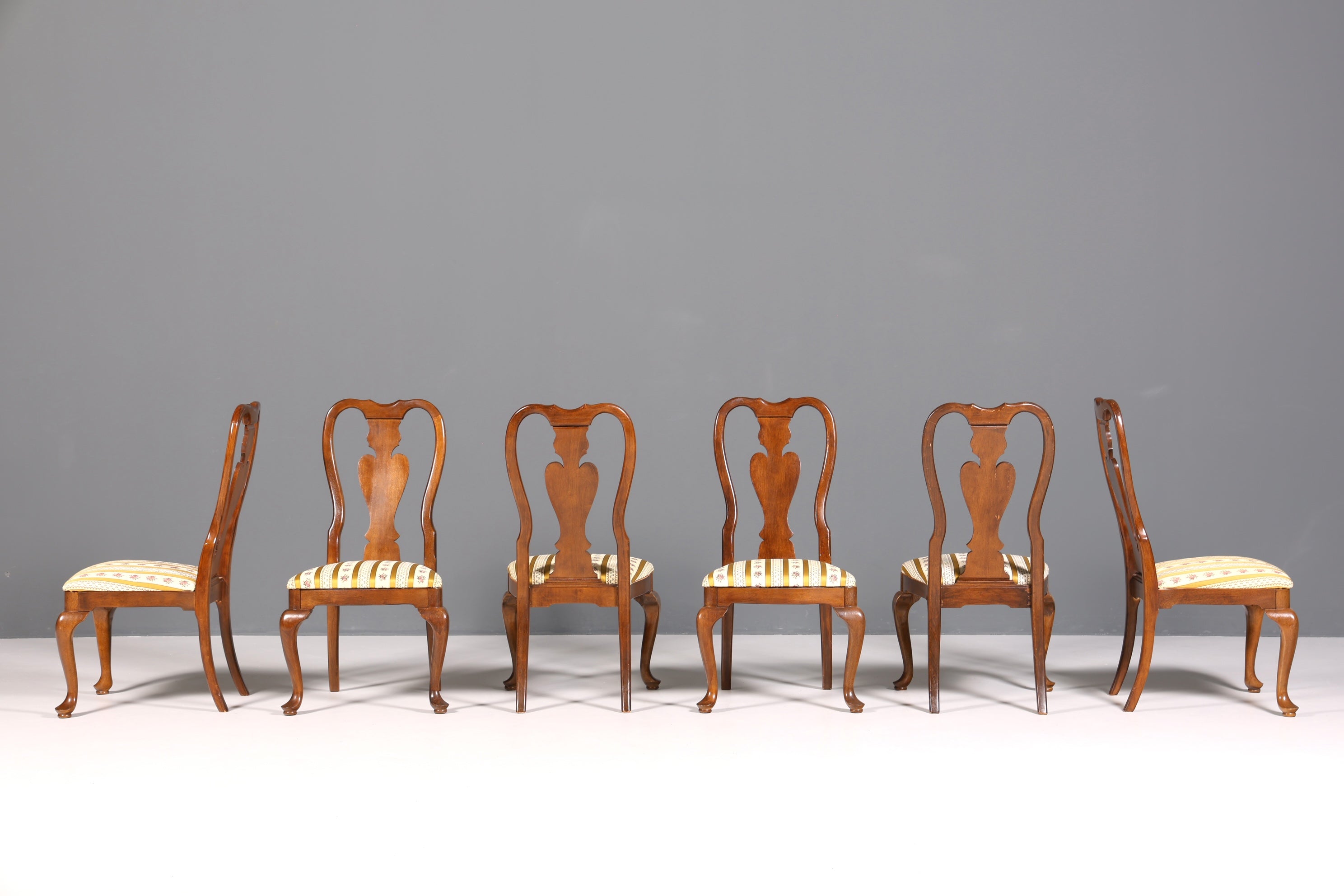 6x Edle Stühle im Drexel Heritage Stil Stuhlset Chippendale Stil Küchenstuhl Set Esszimmer Stühle