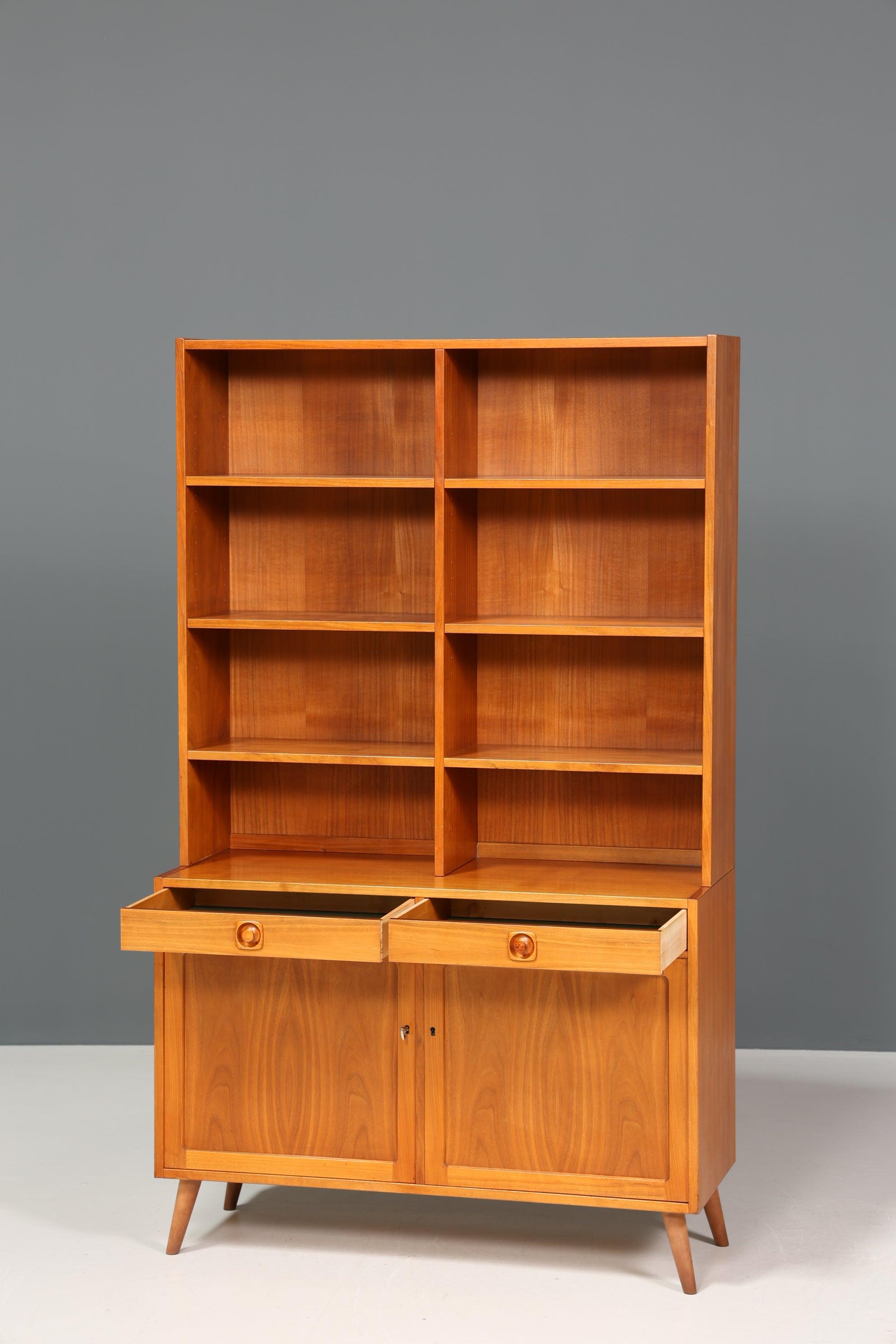 Traumhaftes Mid Century Regal "Made in Denmark" echt Holz Schrank Danish Design Retro Kommode Vintage Bücherregal 60er Jahre