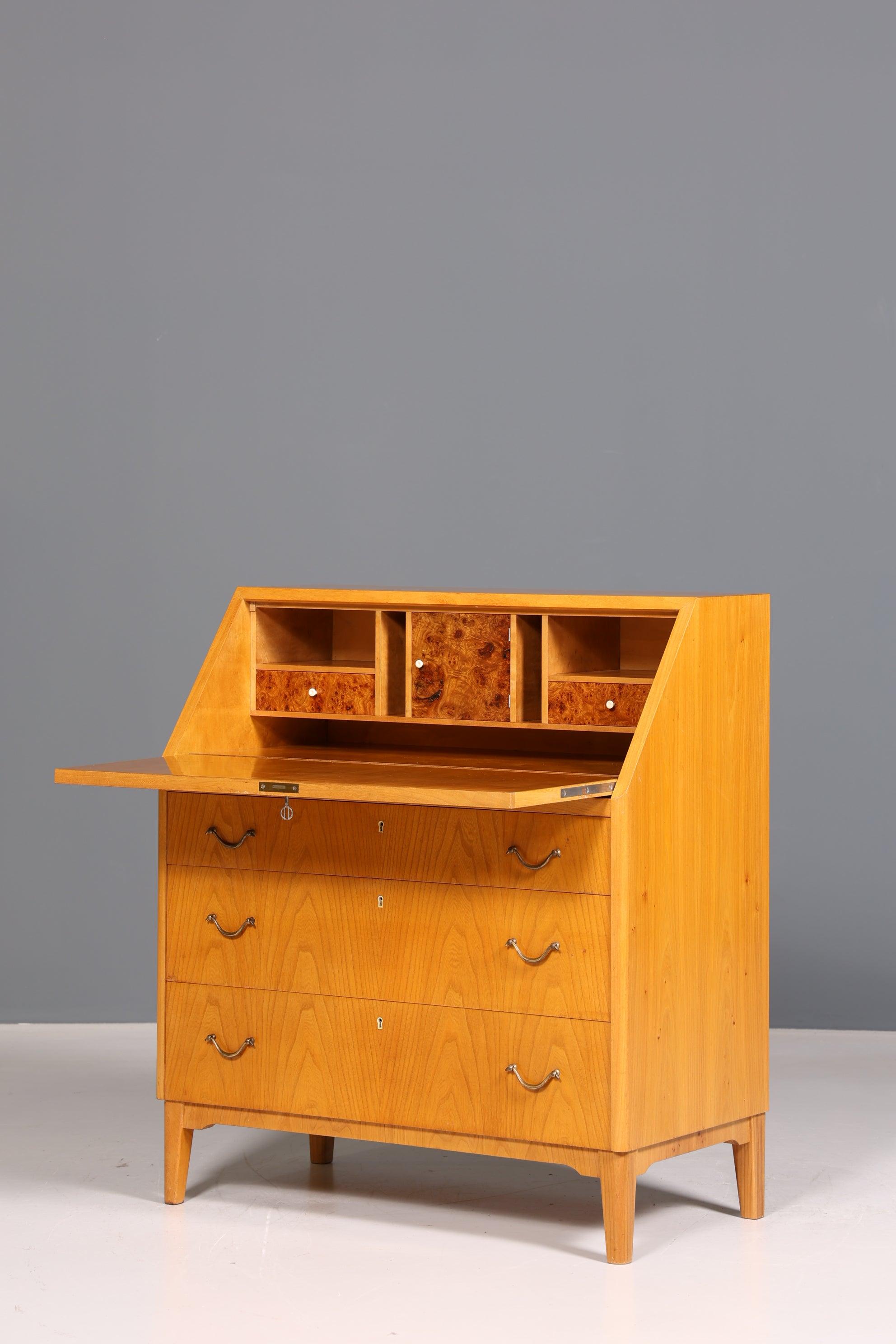 Stilvoller Mid Century Sekretär echt Holz "Made in Denmark" Büro Schrank Schreibkommode 60er Jahre