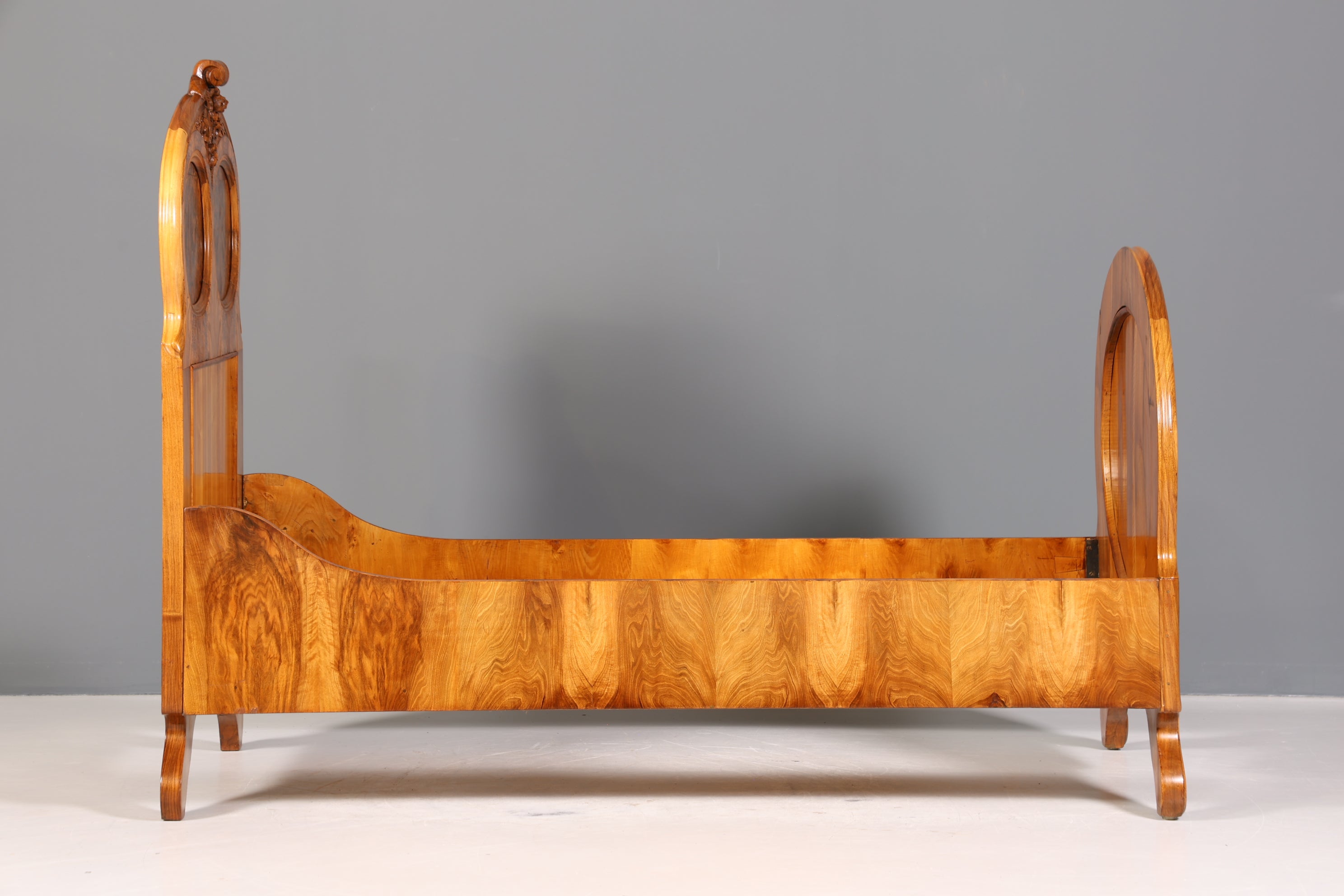 Wunderschönes Louis Philippe Bett Antik Bettgestell echt Holz um 1890