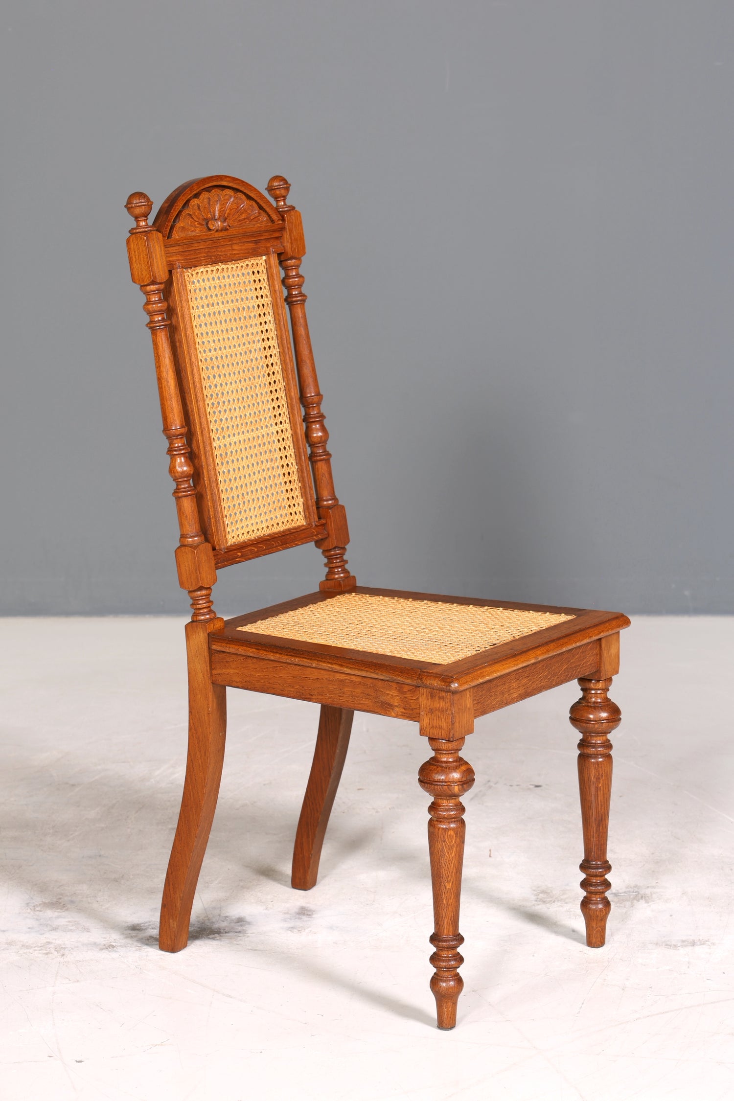 Wunderschöner Gründerzeit Stuhl Antik Korbgeflecht Schreibtisch Stuhl Sekretär Stuhl Antik Küchenstuhl
