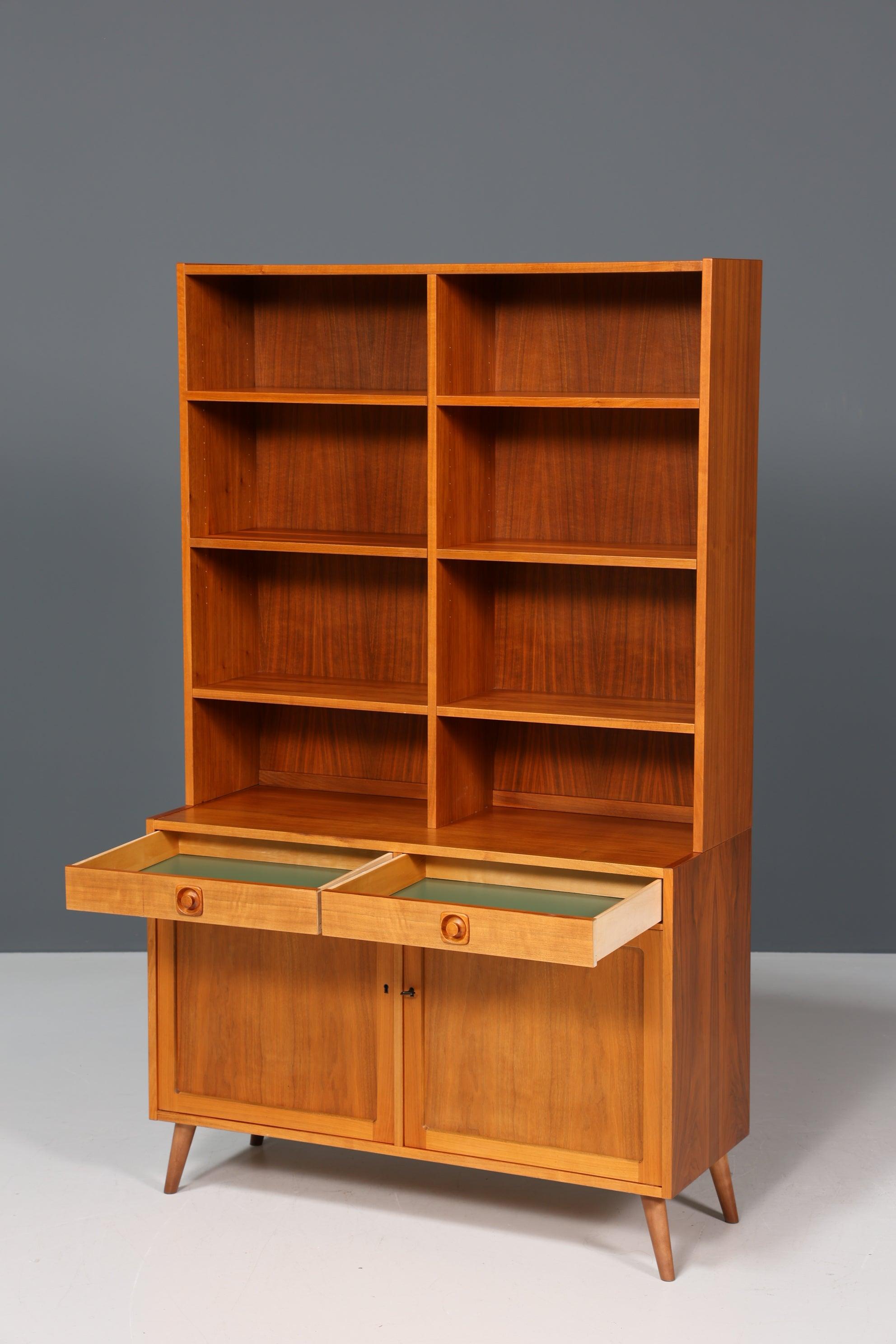 Traumhaftes Mid Century Regal "Made in Denmark" echt Holz Schrank Danish Design Retro Kommode Vintage Bücherregal 60er Jahre