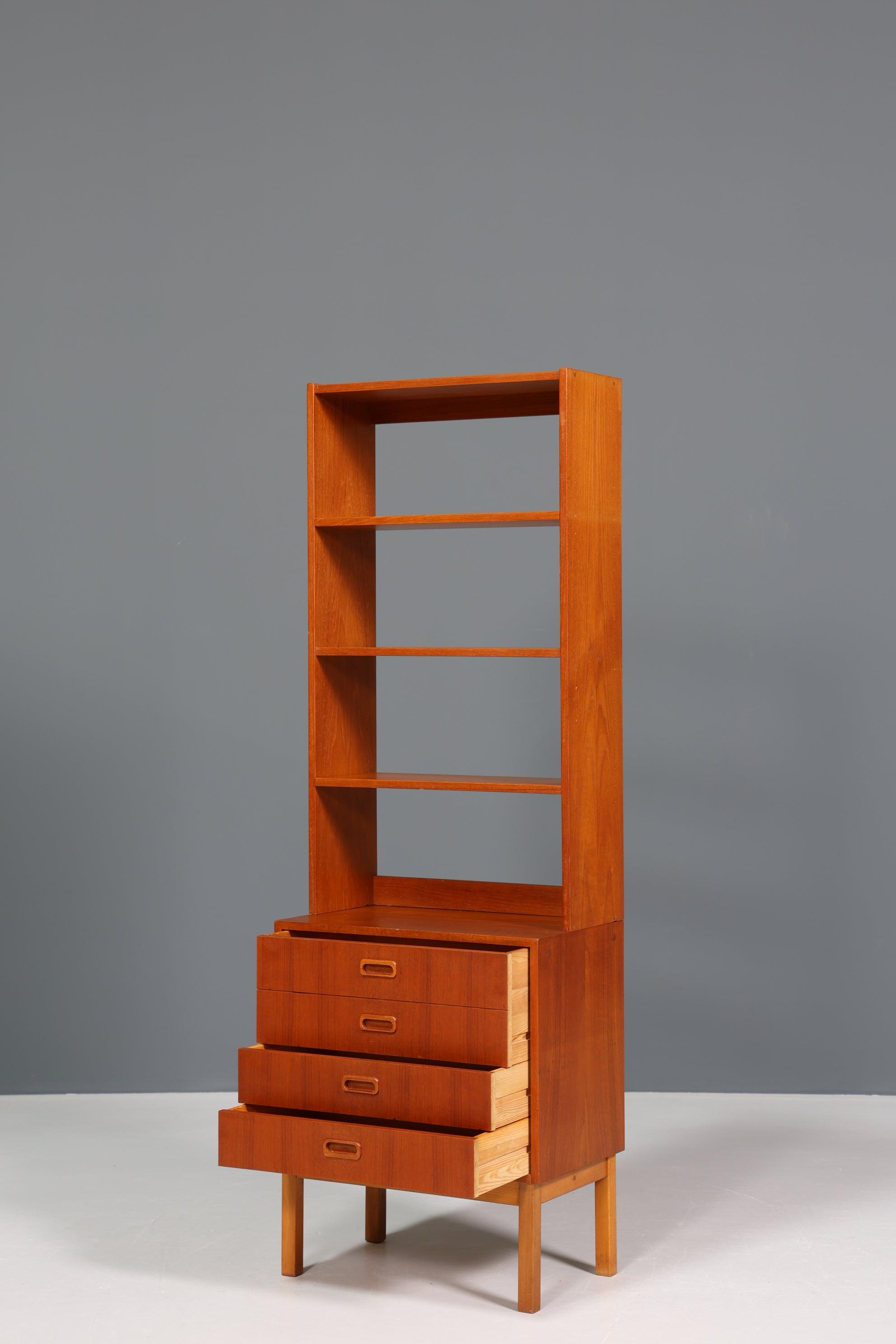 Wunderschönes Mid Century Regal "Made in Denmark" Teak Holz Bücherregal Schrank