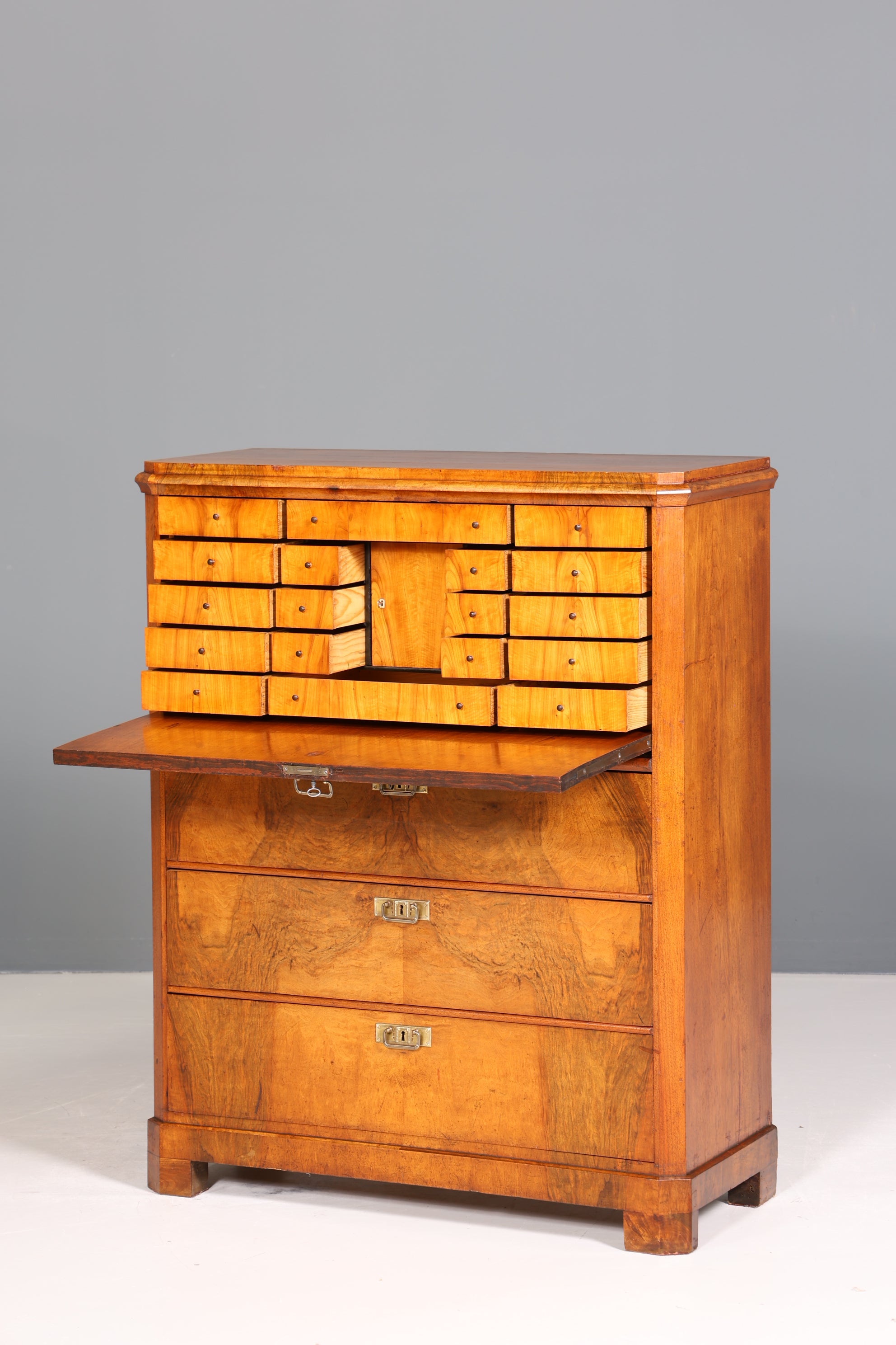 Wunderschöner Gründerzeit Sekretär Vertiko Highboard Louis Philippe Kommode um 1880