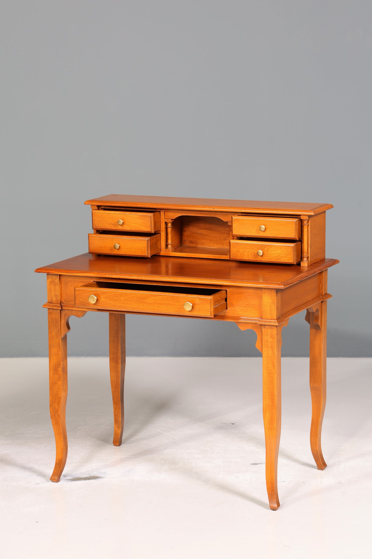 Wunderschöner Original Selva Schreibtisch Antik Stil Bürotisch Sekretär echt Holz Office Desk