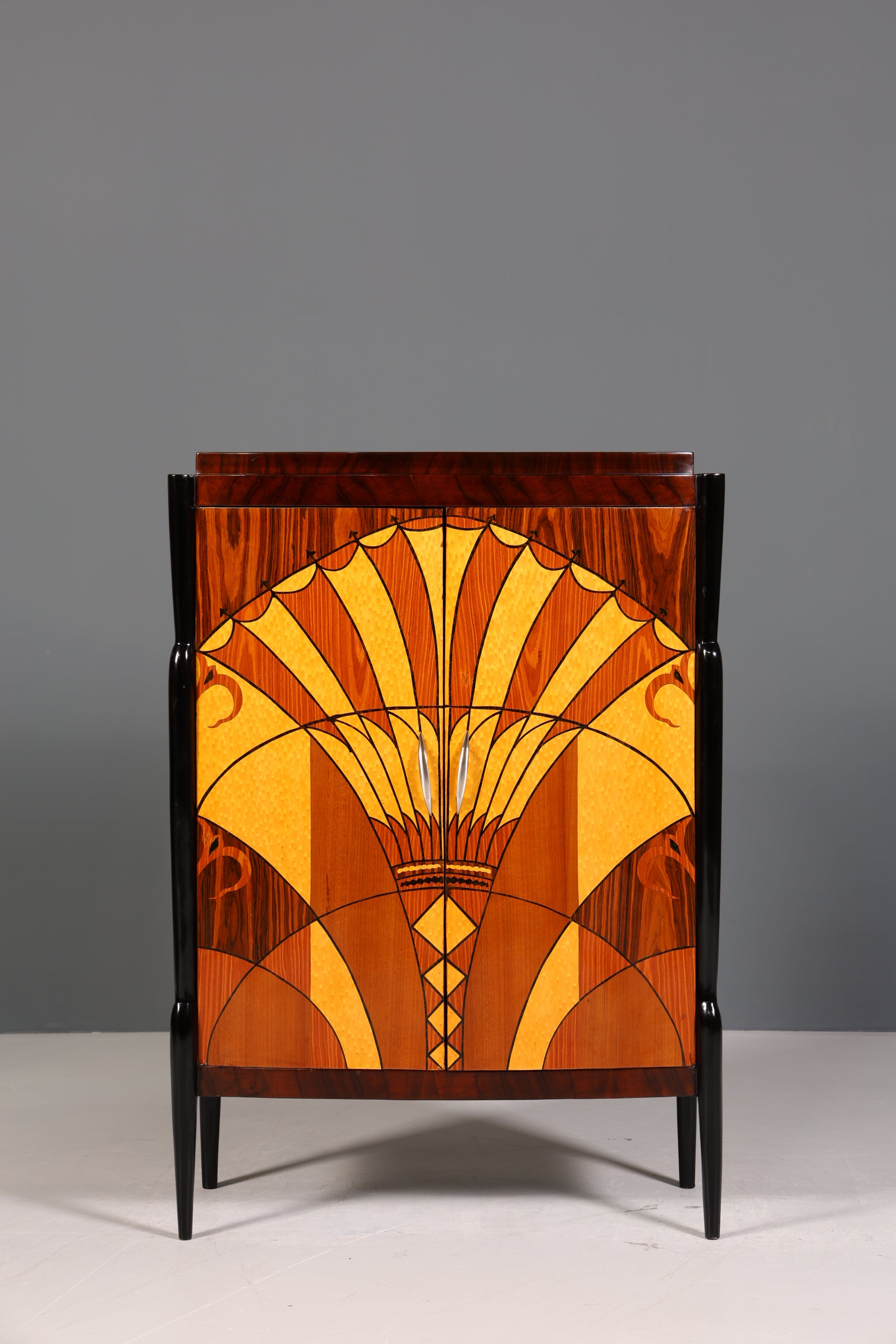 Elegant Art Deco style highboard cabinet chest of drawers Vertiko Sun Cabinet