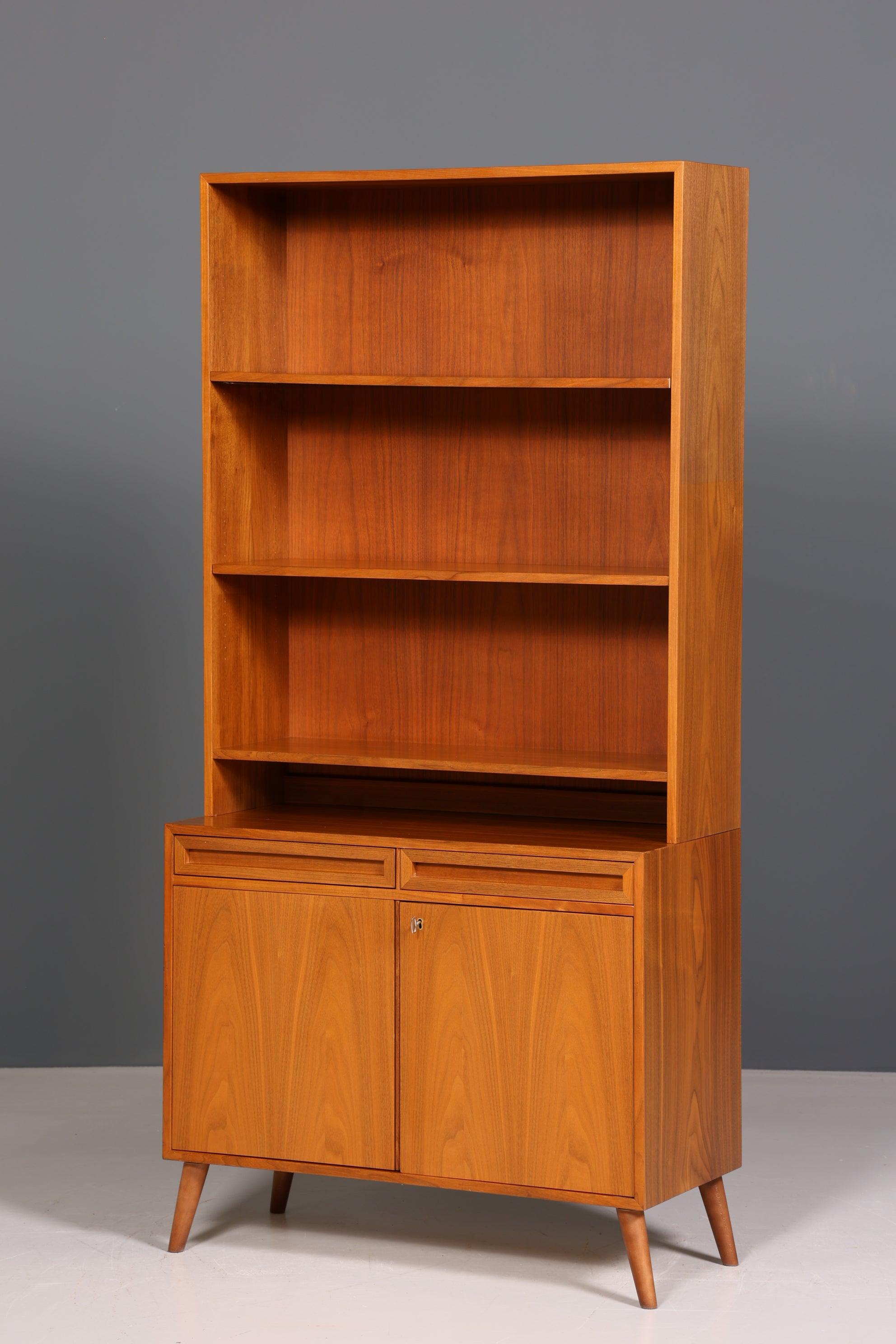 Mid Century Bücherregal Danish Design Teak Holz Schrank Retro Kommode "Made in Denmark" Regal 60s