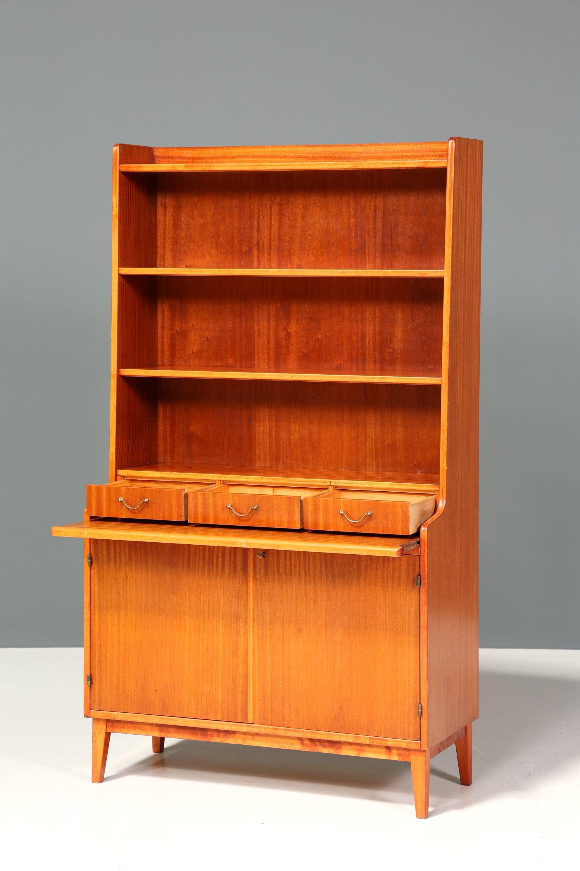 Stilvoller Mid Century Schrank "Made in Denmark" Highboard Sekretär Holz Regal Skandinvisches Design