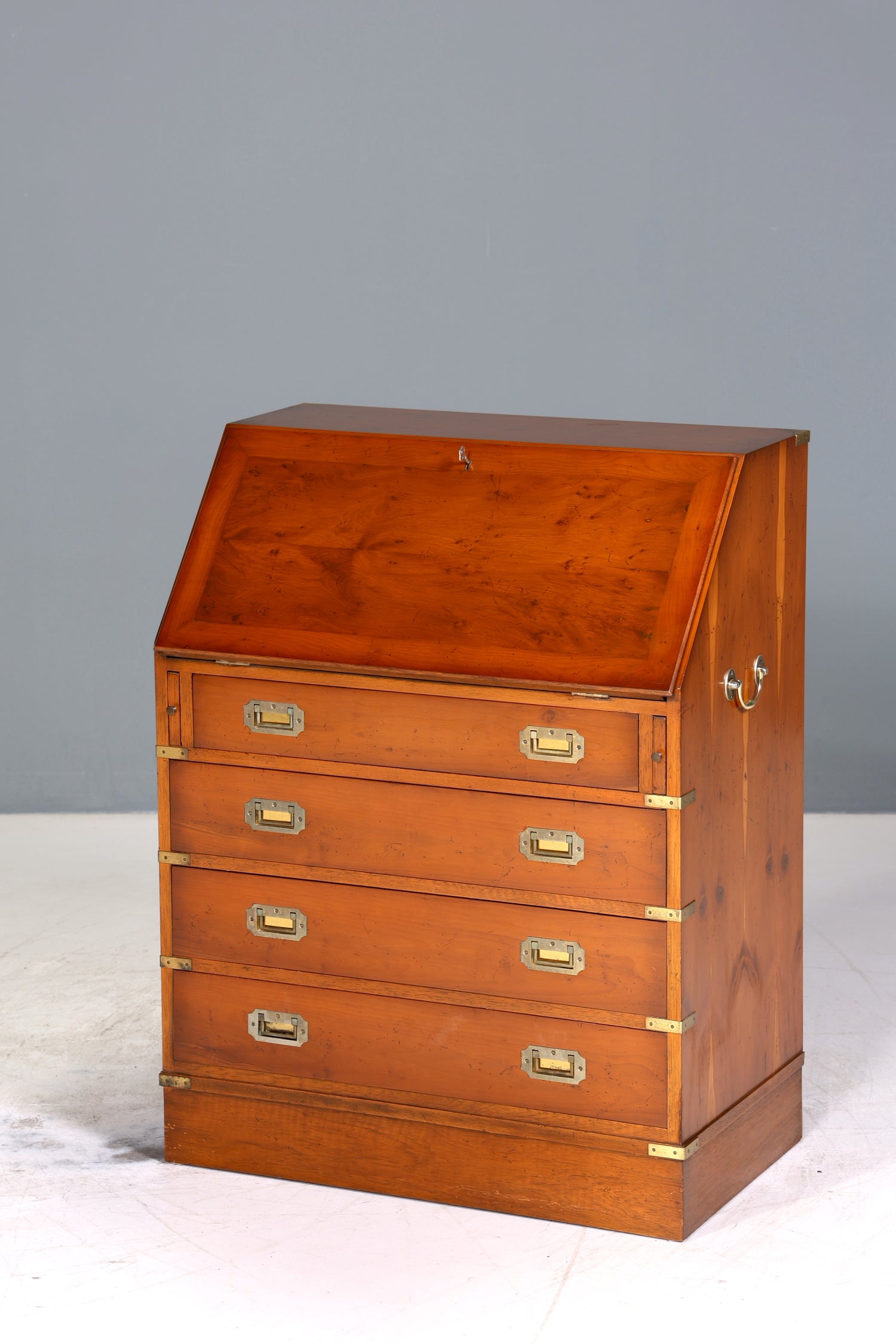 Wunderschöner Maritimer Sekretär Englisch Schreibkommode echt Holz Englischer echt Lederauflage Schreibtisch