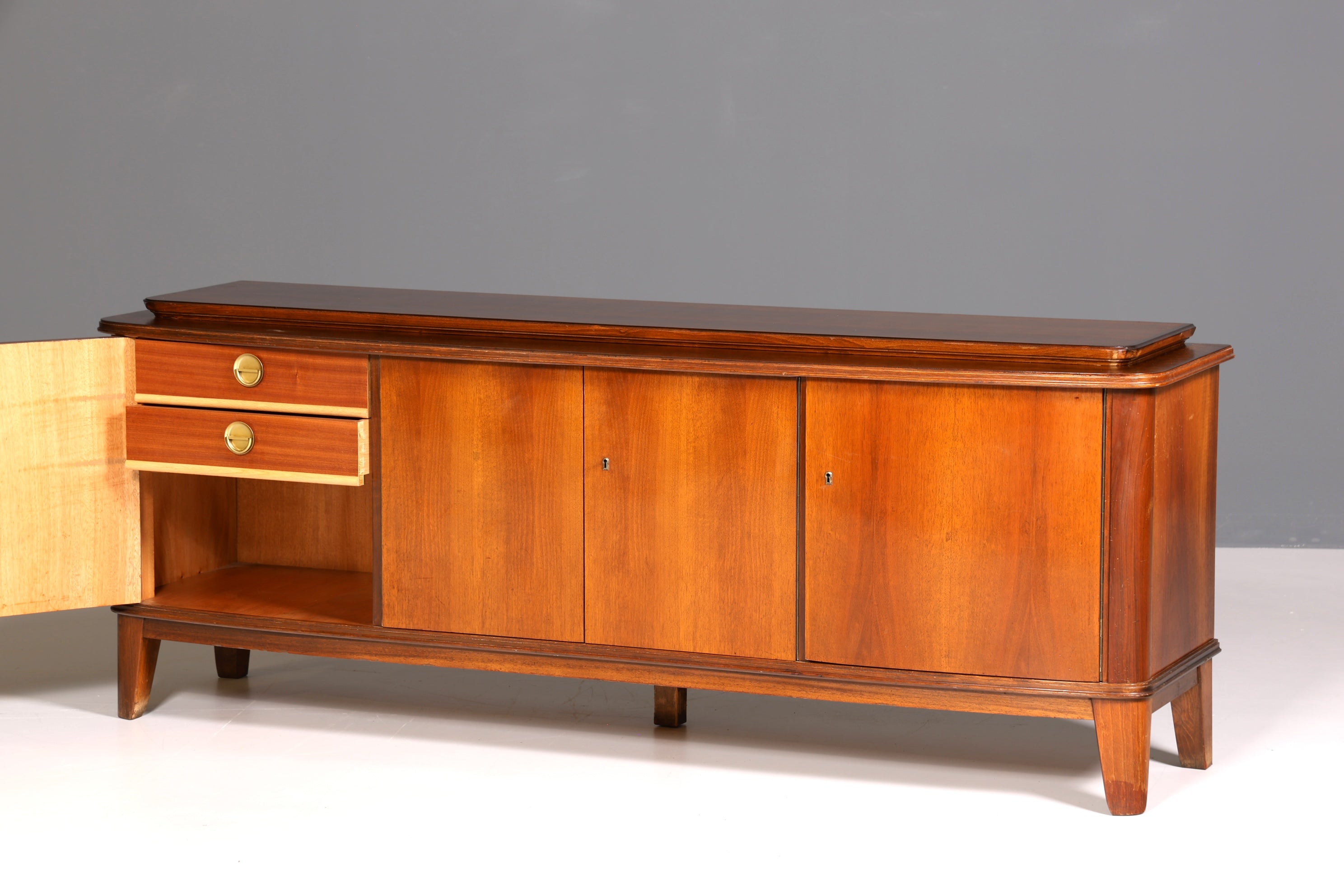 Stilvolles Mid Century Sideboard Vintage TV Kommode 60s Schrank Retro Longboard