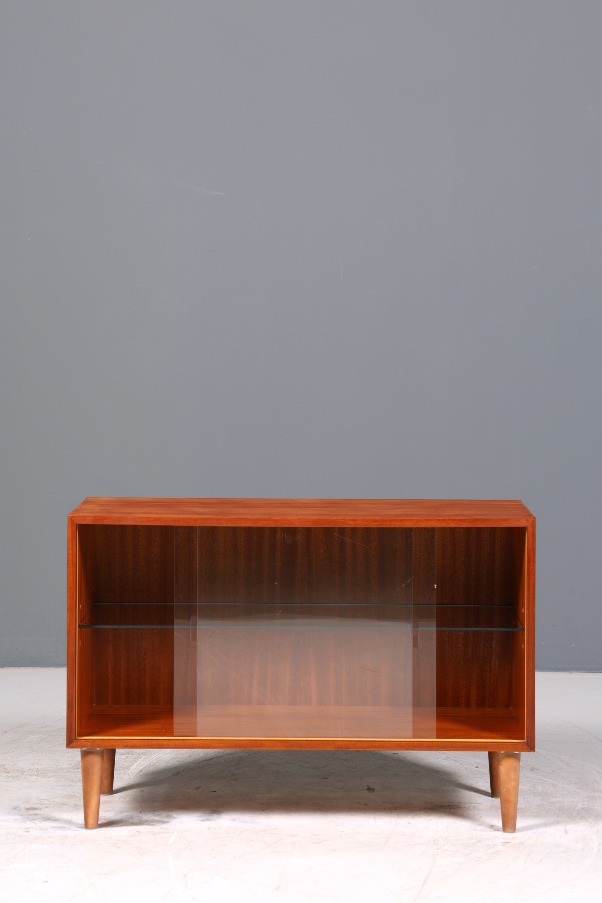 Traumhafte Mid Century Vitrine Vintage Schrank Retro Glas Regal Bücherregal