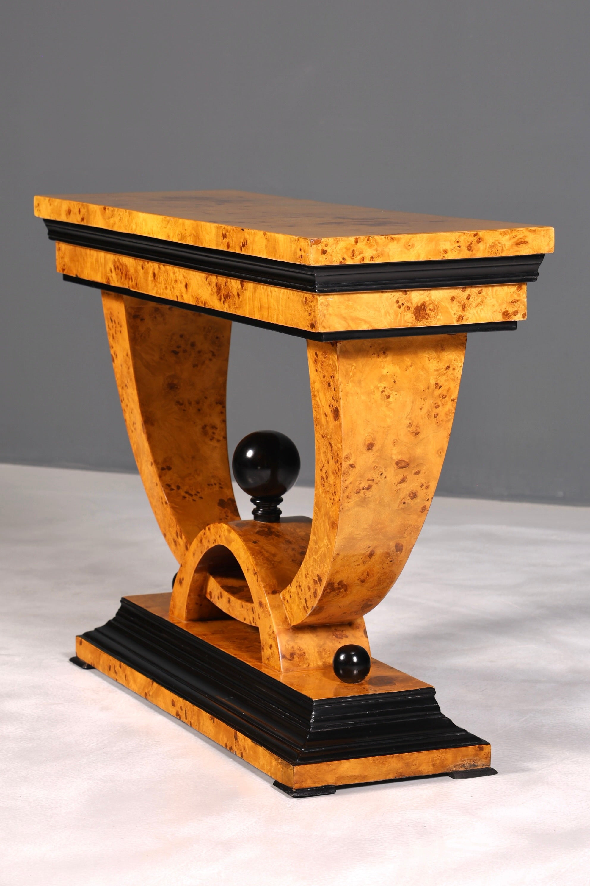 Wunderschöne Art Deco Stil Wandkonsole Flur Ablagetisch Birke Biedermeier Konsole Tisch