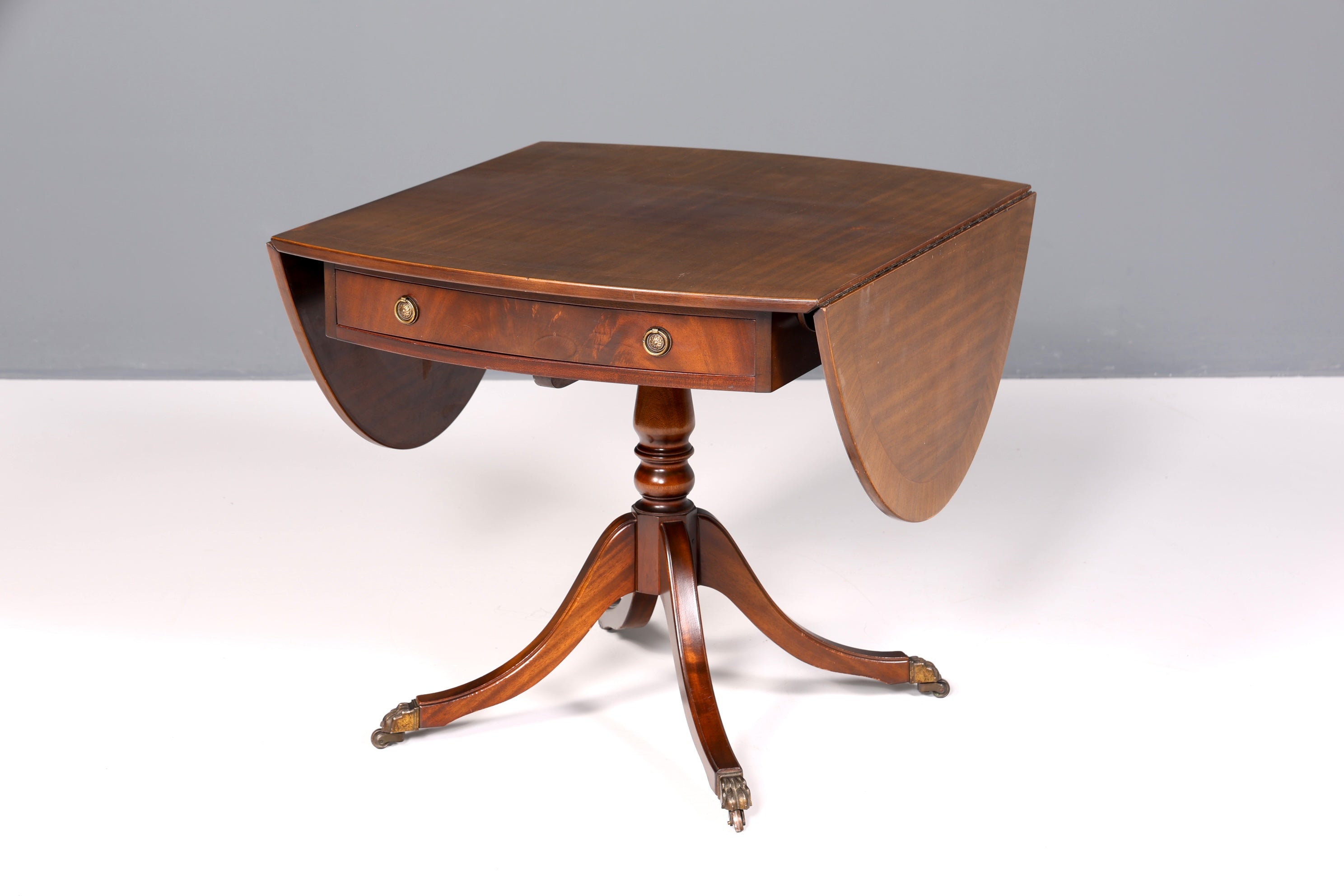 Wunderschöner Englischer Tisch ausklappbarer Esstisch Regency Antik Stil 60s Küchentisch Schreibtisch