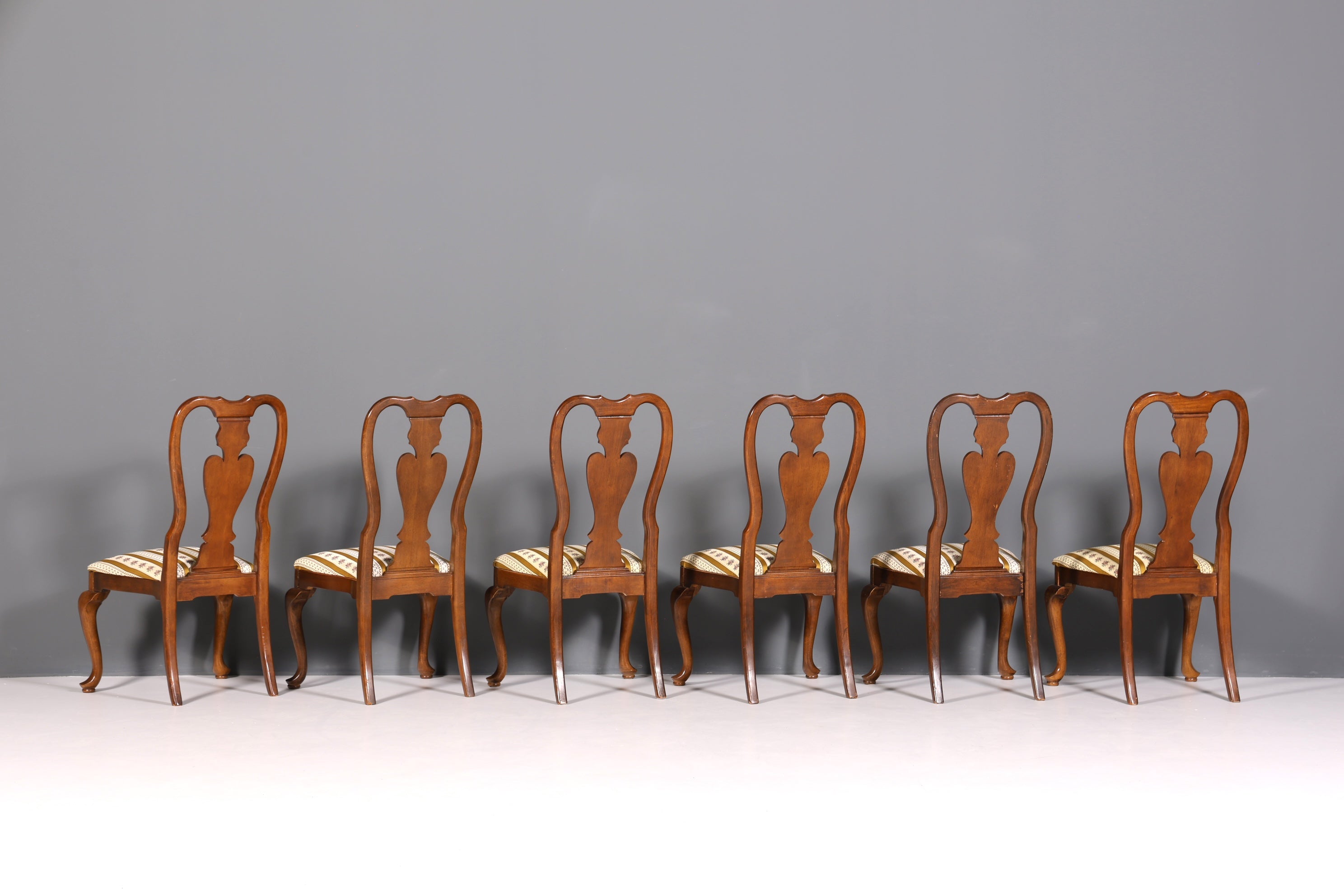 6x Edle Stühle im Drexel Heritage Stil Stuhlset Chippendale Stil Küchenstuhl Set Esszimmer Stühle