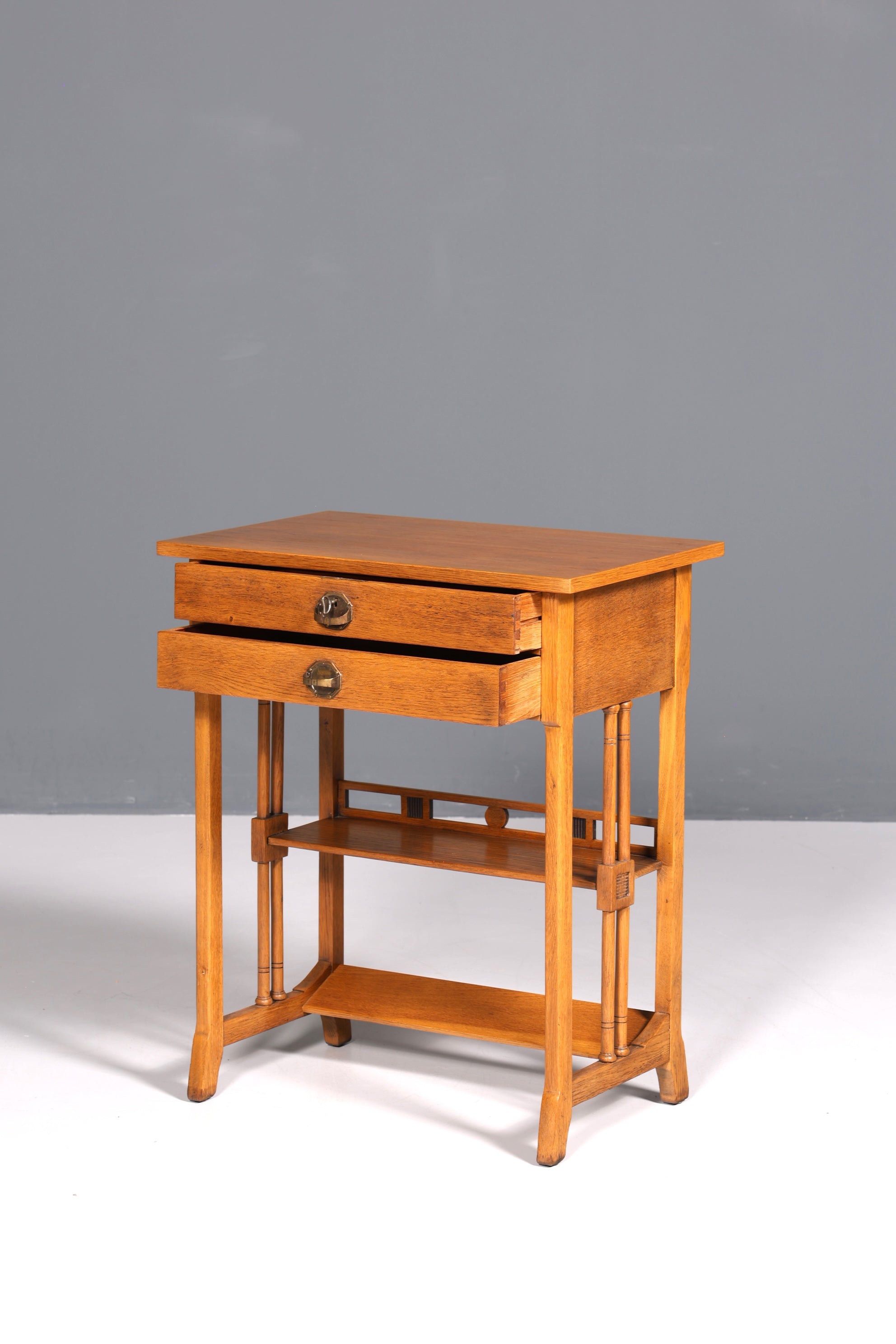 Wunderschöner Jugendstil Nähtisch Antik Beistelltisch um 1910 echt Holz Ablagetisch Kommode