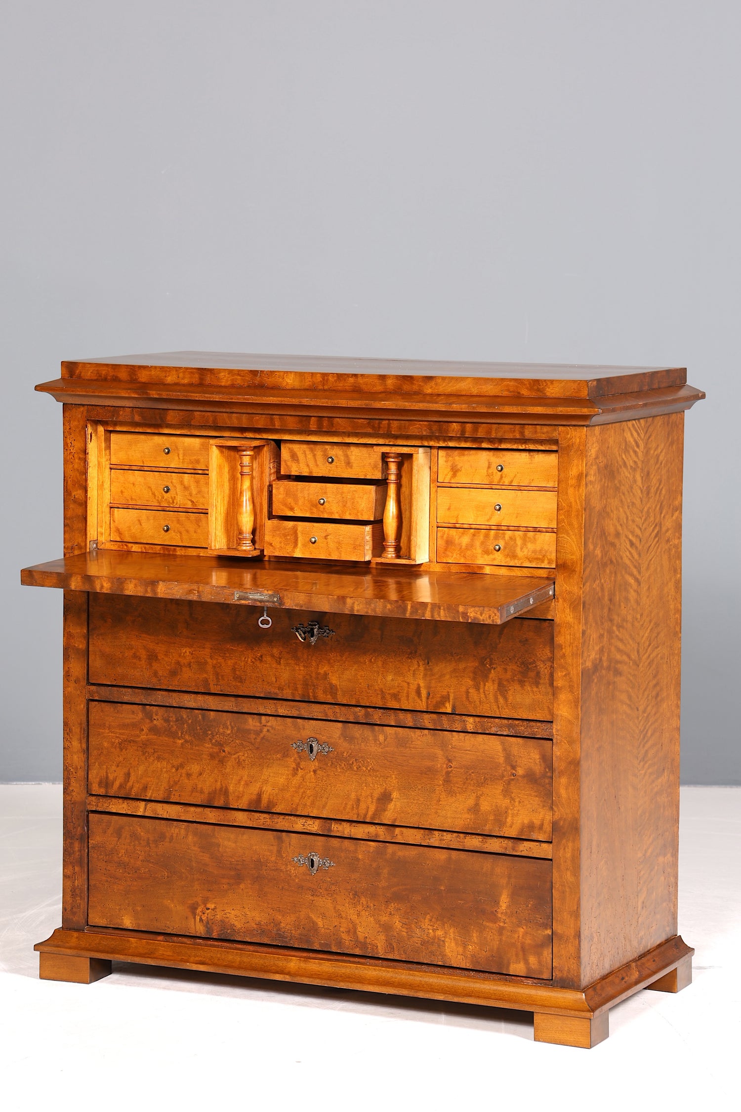 Wunderschöner Biedermeier Sekretär Vertiko Antik Kommode Louis Philippe Schreibkommode