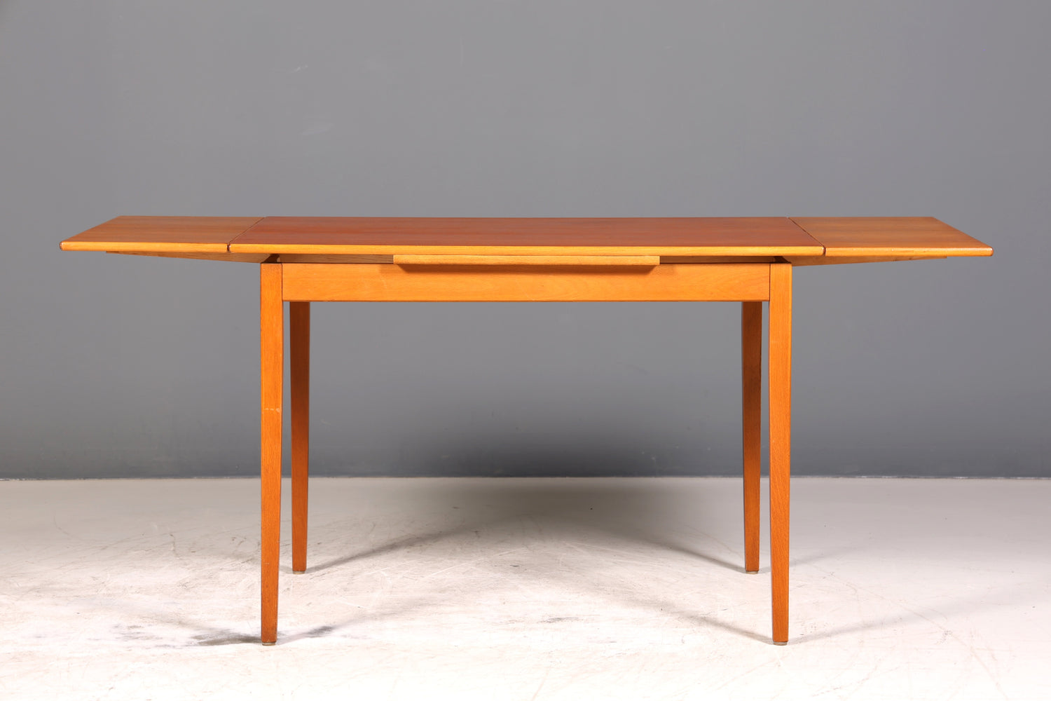 Traumhafter Mid Century Esstisch ausziehbarer Danish Design Teak Holz Küchentisch Esszimmer Tisch
