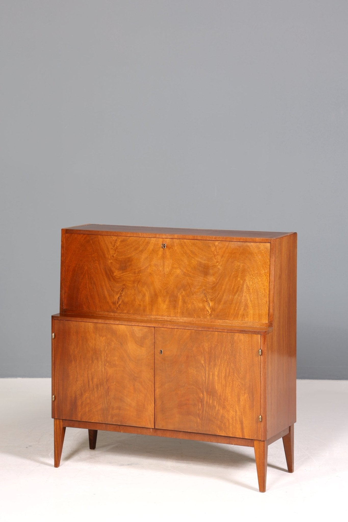 Traumhafter Mid Century Schrank Retro Bücherregal Vintage Barschrank Regal Sekretär 60er Jahre