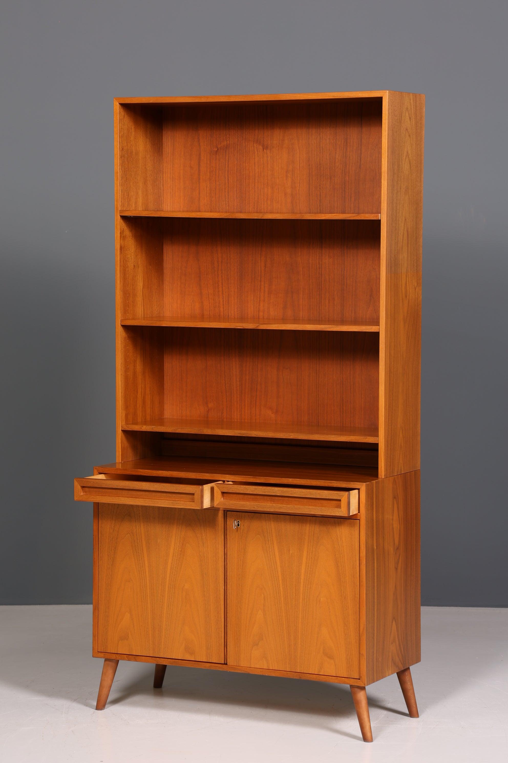 Mid Century Bücherregal Danish Design Teak Holz Schrank Retro Kommode "Made in Denmark" Regal 60s