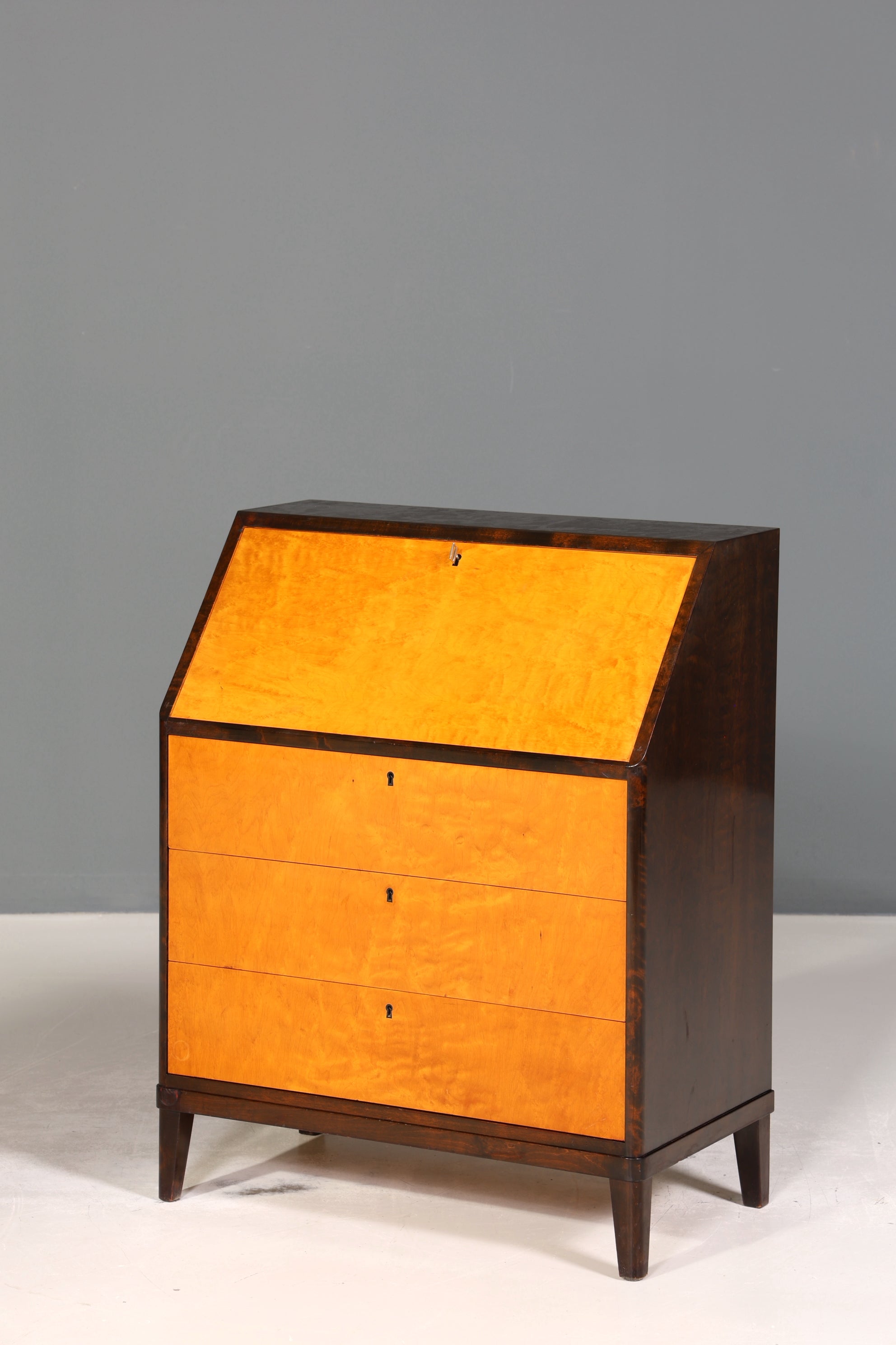 Wunderschöner Sekretär um 1930 echt Holz Büro Kommode Schreibkommode Antik Office Table