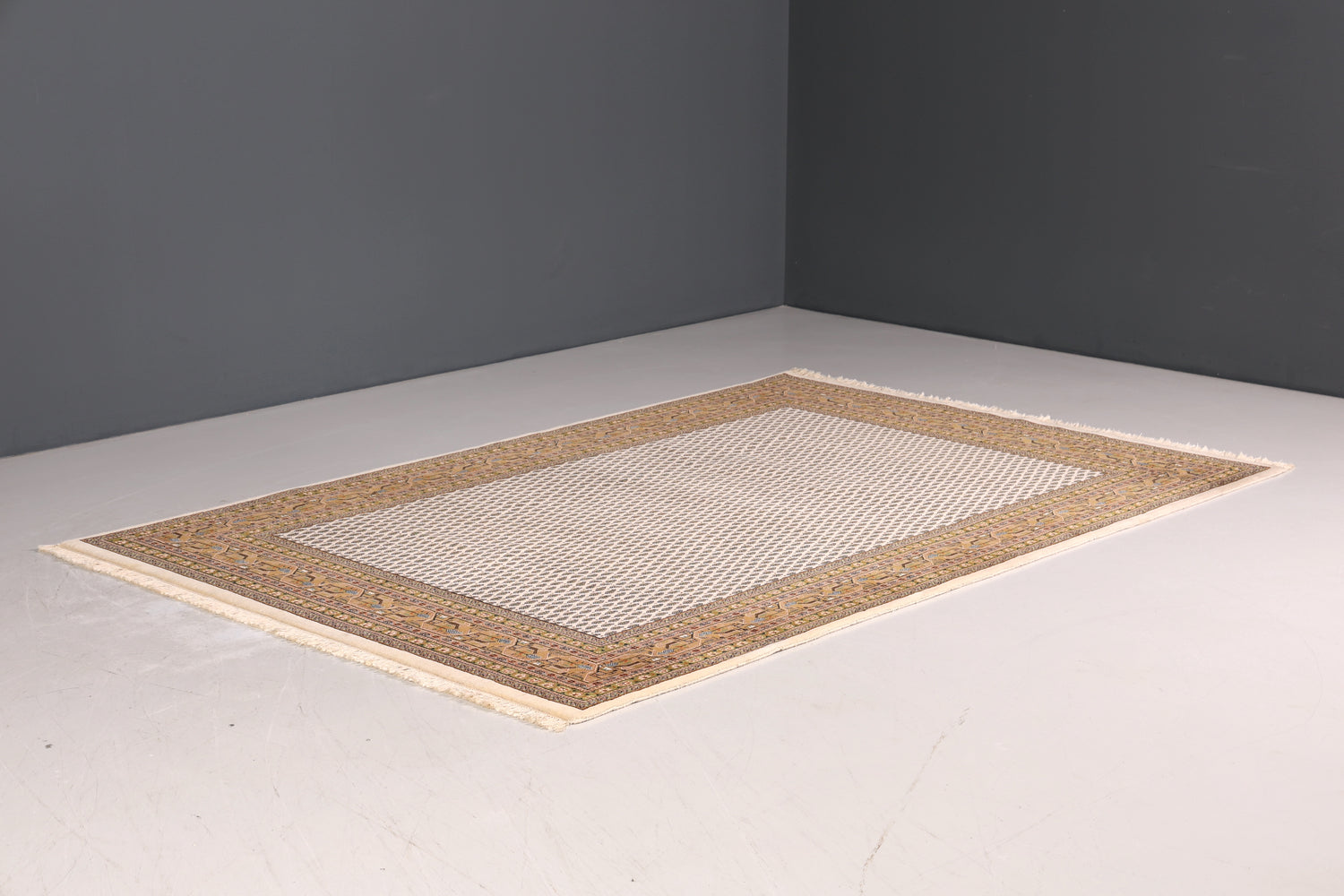 Wunderschöner Orientalischer Schurwolle Teppich Wohnzimmer Teppich Orient Teppich Kurzflorteppich aus Indien