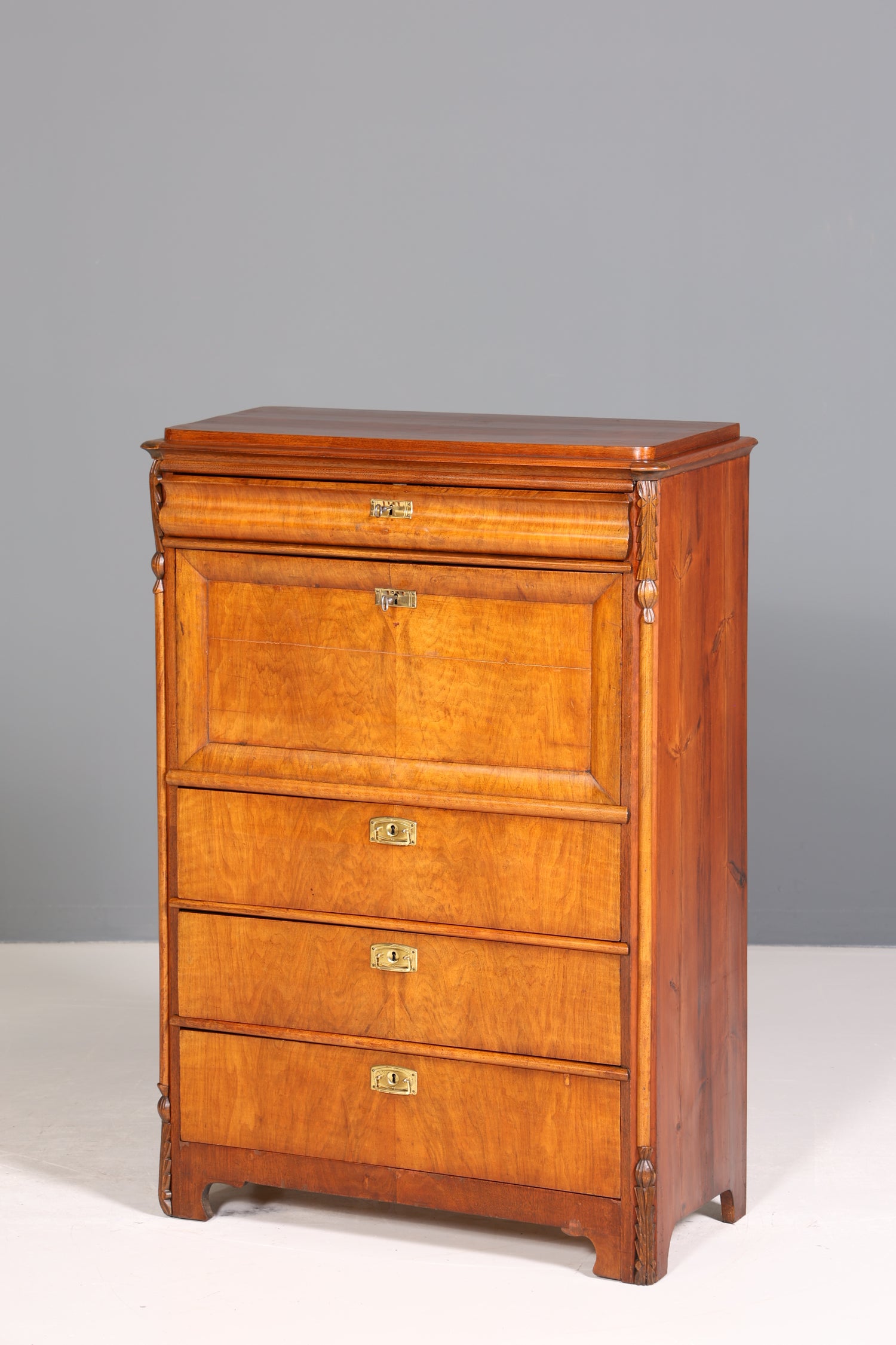 Wunderschöner Jugendstil Sekretär Gründerzeit Vertiko Antik Kommode um 1900