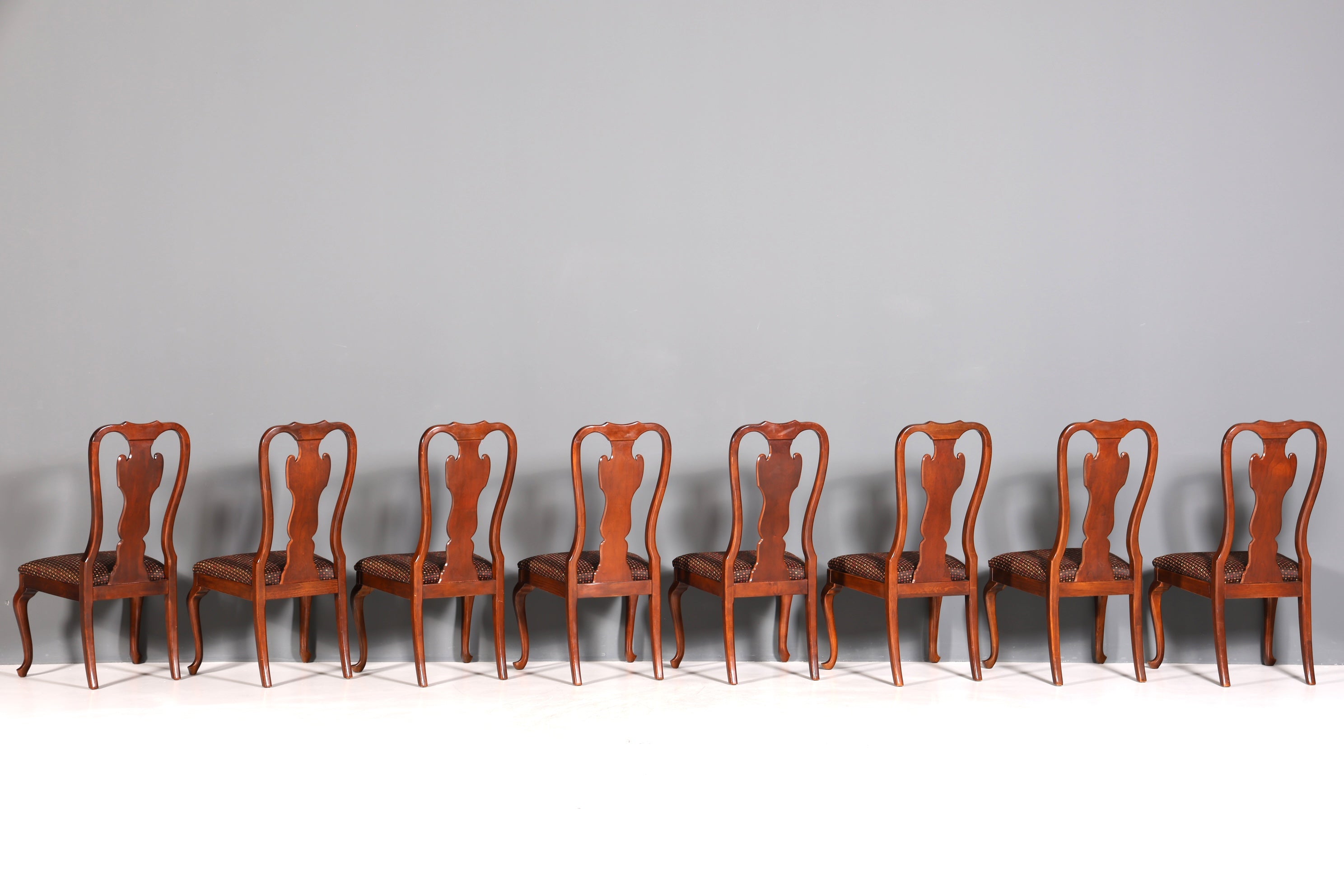 8x Edle Drexel Heritage Stühle Amerikanisch USA Chippendale Stil Stuhlset Küchenstuhl Set Esszimmer Stühle