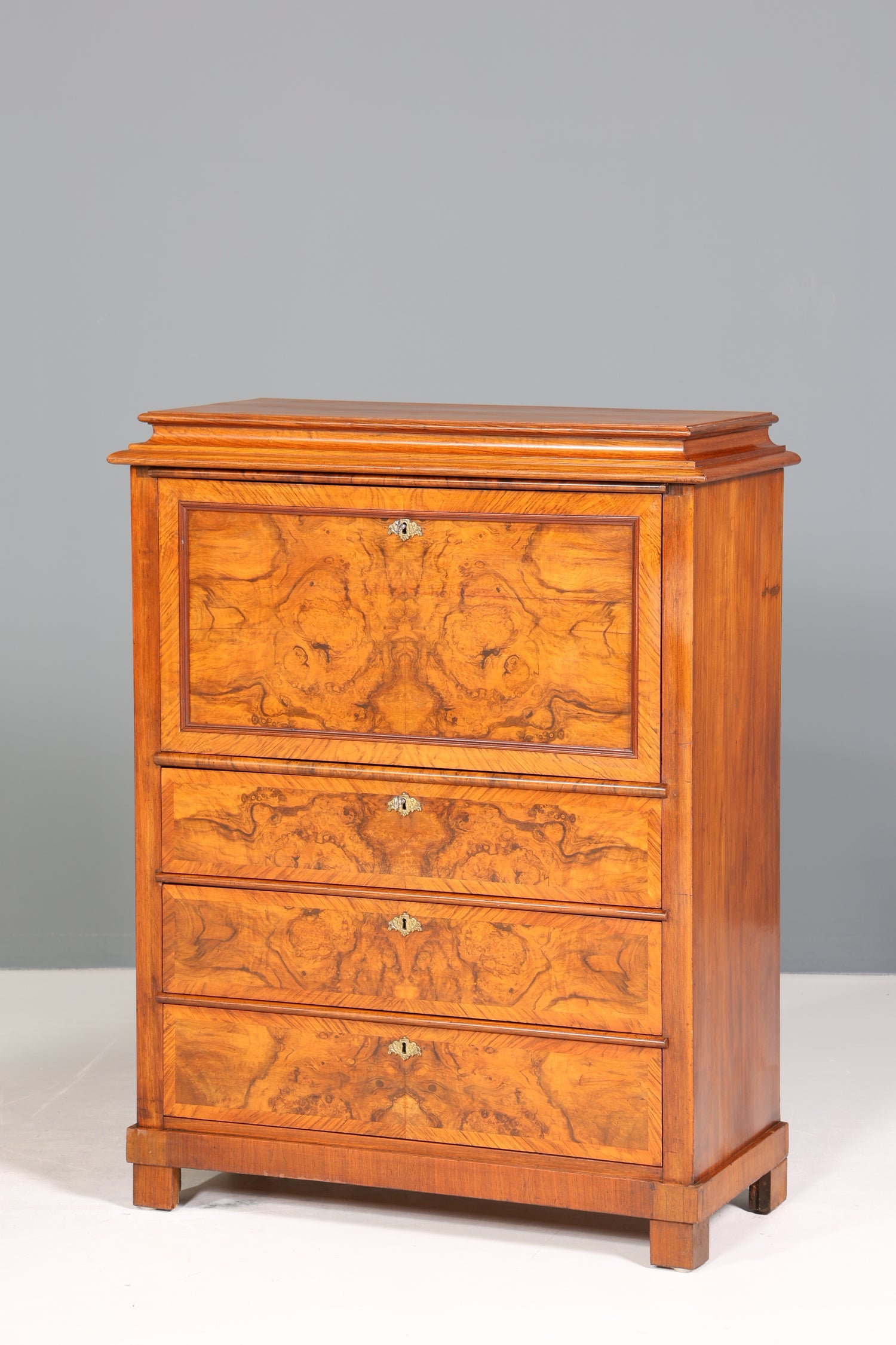 Wunderschöner Louis Philippe Sekretär um 1880 Gründerzeit Vertiko Antik Schrank Chiffoniere