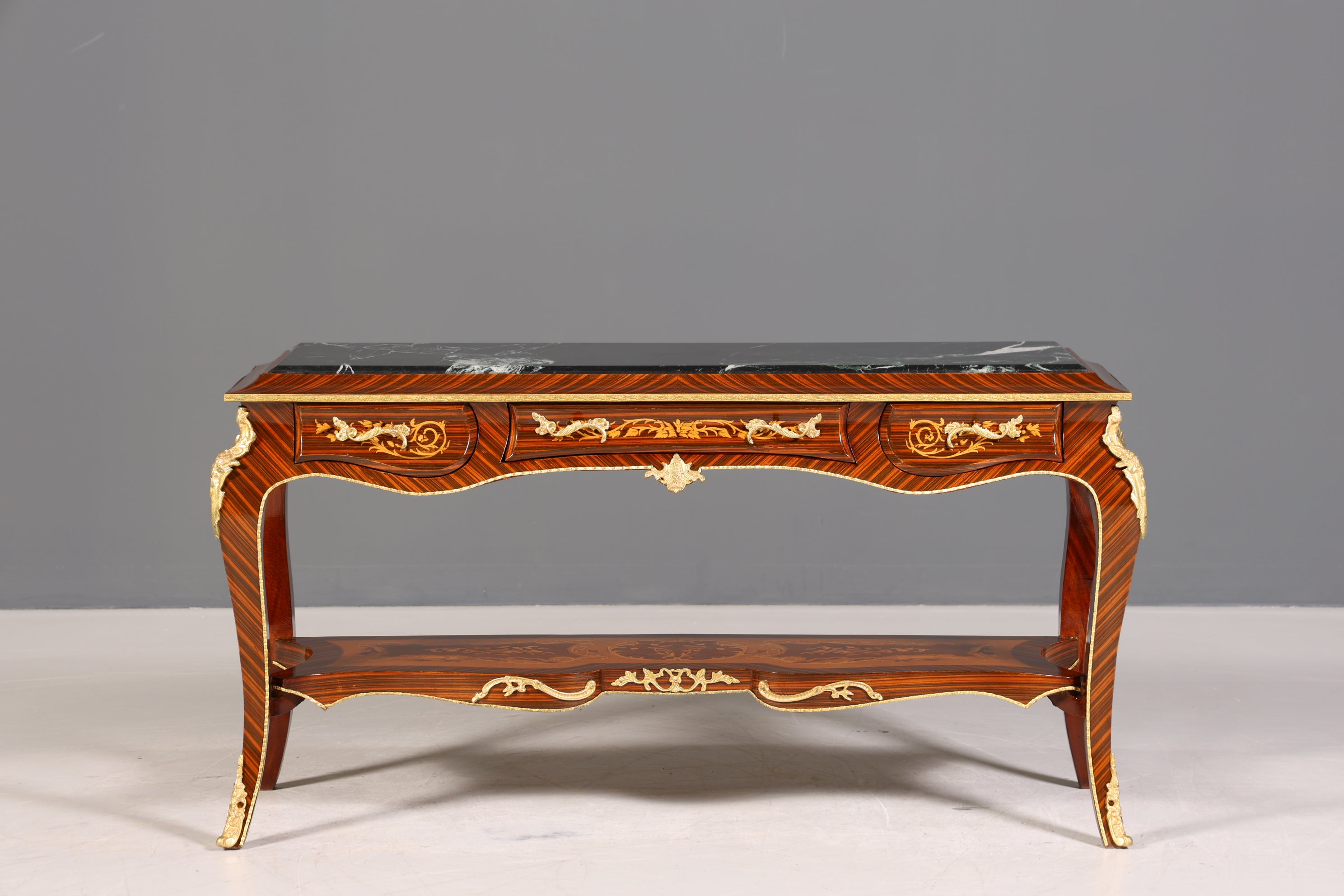 Wunderschöner Barock Stil Konsolen Tisch Marmor Antik Stil Intarsien Konsole