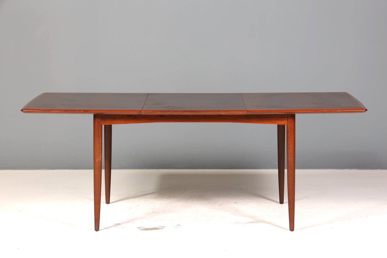 E915 Finish cm Schlichter Mid Century Esstisch ausziehbarer Vintage Tisch Retro Küchentisch