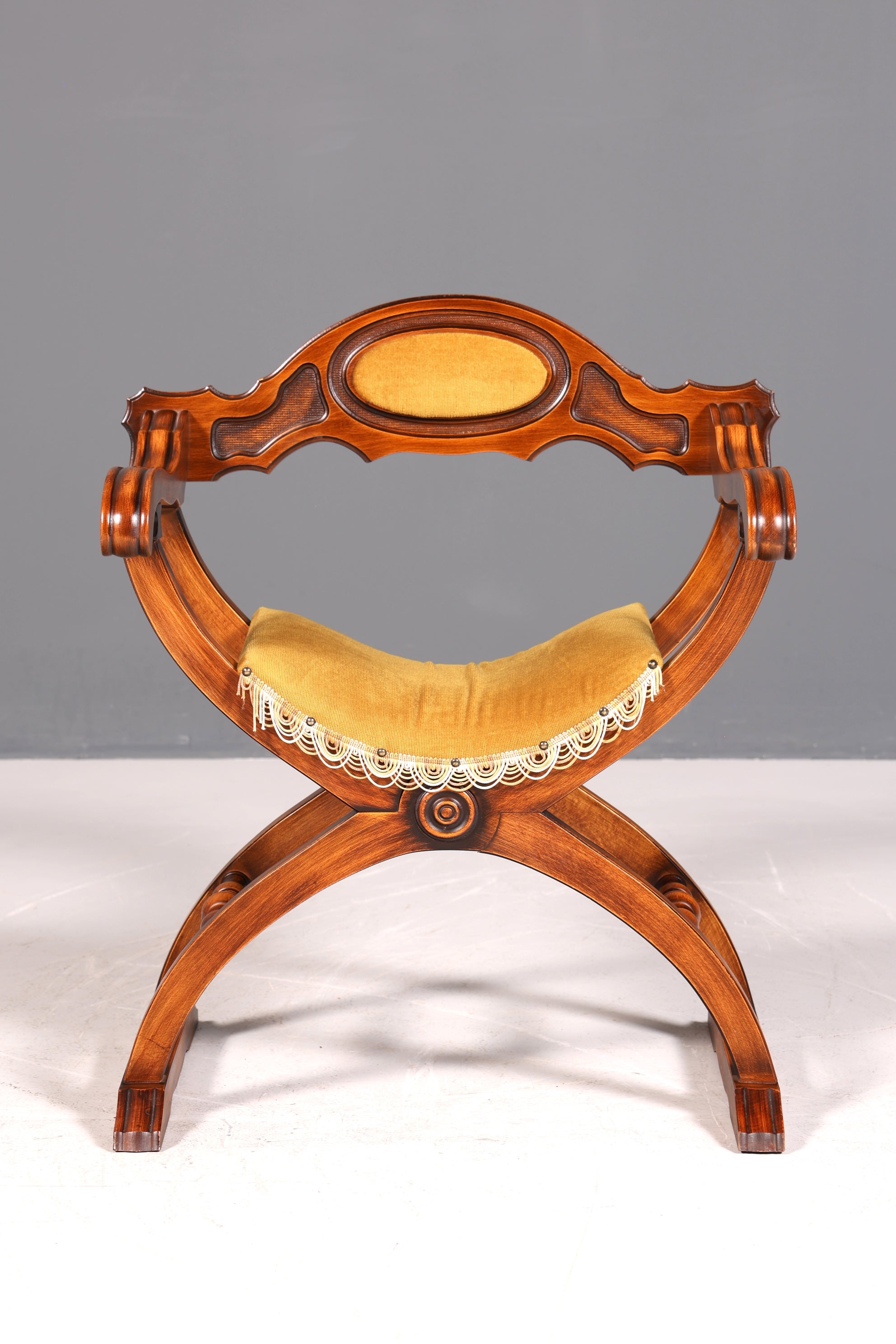 Wunderschöner Gründerzeit Stuhl Armlehnstuhl Antik echt Ritterstuhl Schreibtisch Scherenstuhl Stuhl Sekretär Stuhl Antik