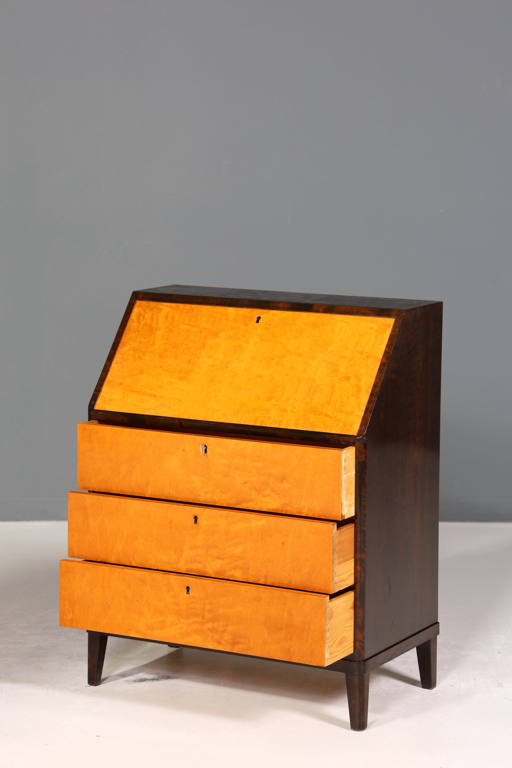 Wunderschöner Sekretär um 1930 echt Holz Büro Kommode Schreibkommode Antik Office Table
