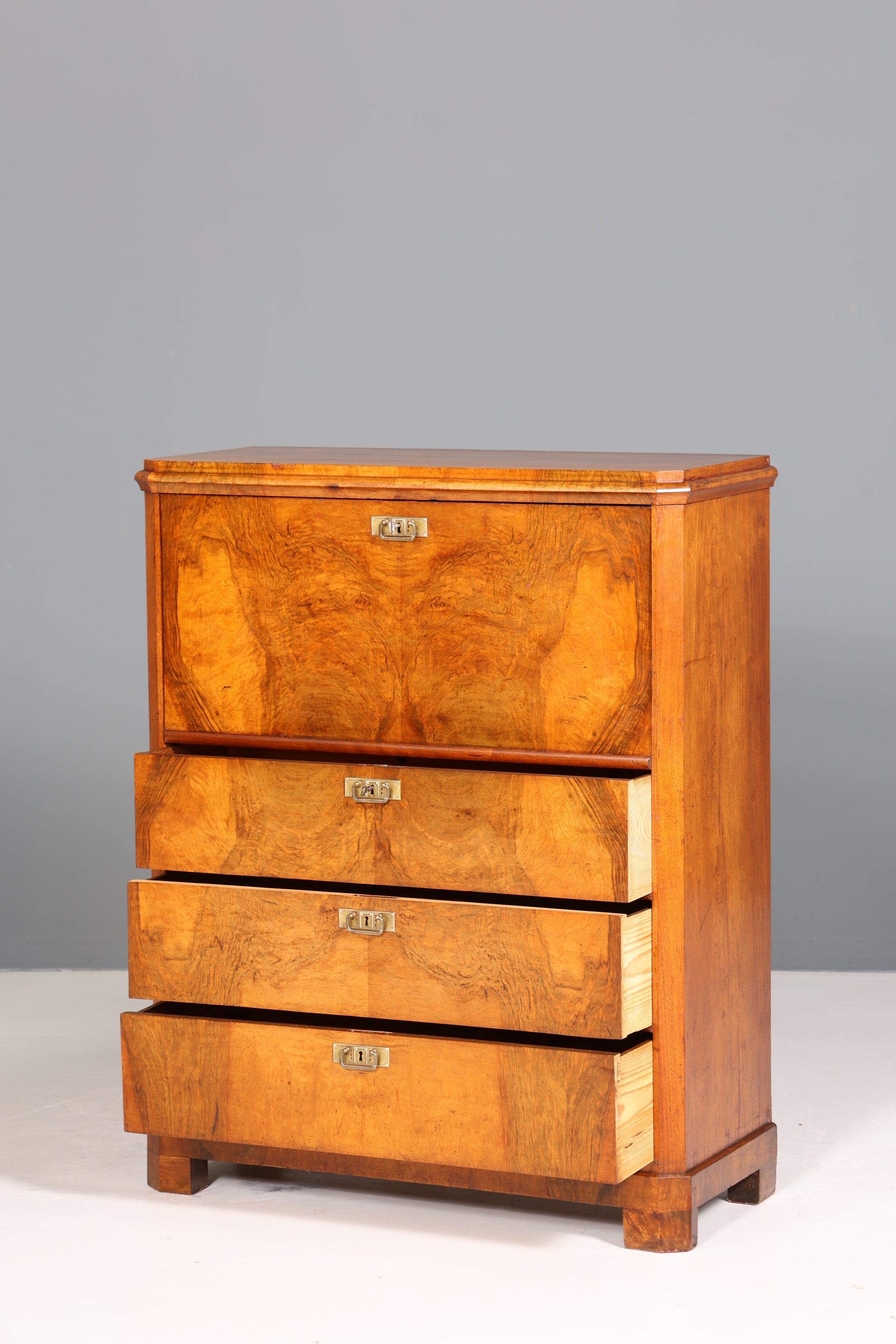Wunderschöner Gründerzeit Sekretär Vertiko Highboard Louis Philippe Kommode um 1880