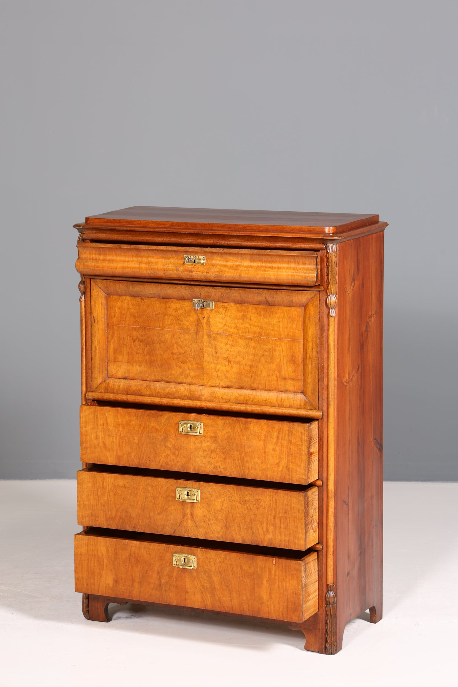 Wunderschöner Jugendstil Sekretär Gründerzeit Vertiko Antik Kommode um 1900