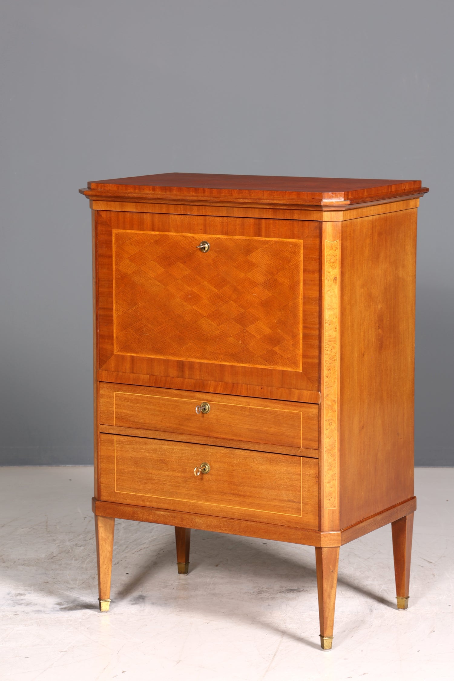 Traumhafter Sekretär Englisch Antik Biedermeier Stil Büro Kommode Vertiko Schreibkommode