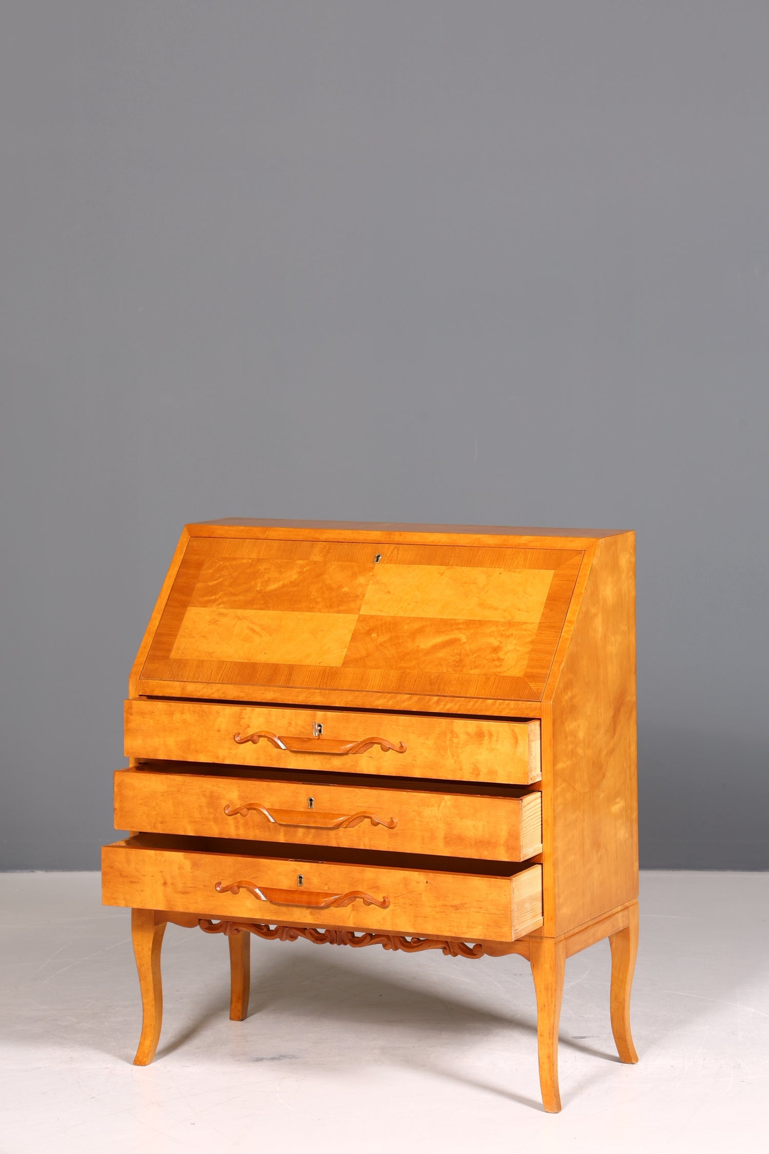 Traumhafter Sekretär um 1930 Büro Kommode echt Holz Sekretär Schreibtisch Kommode