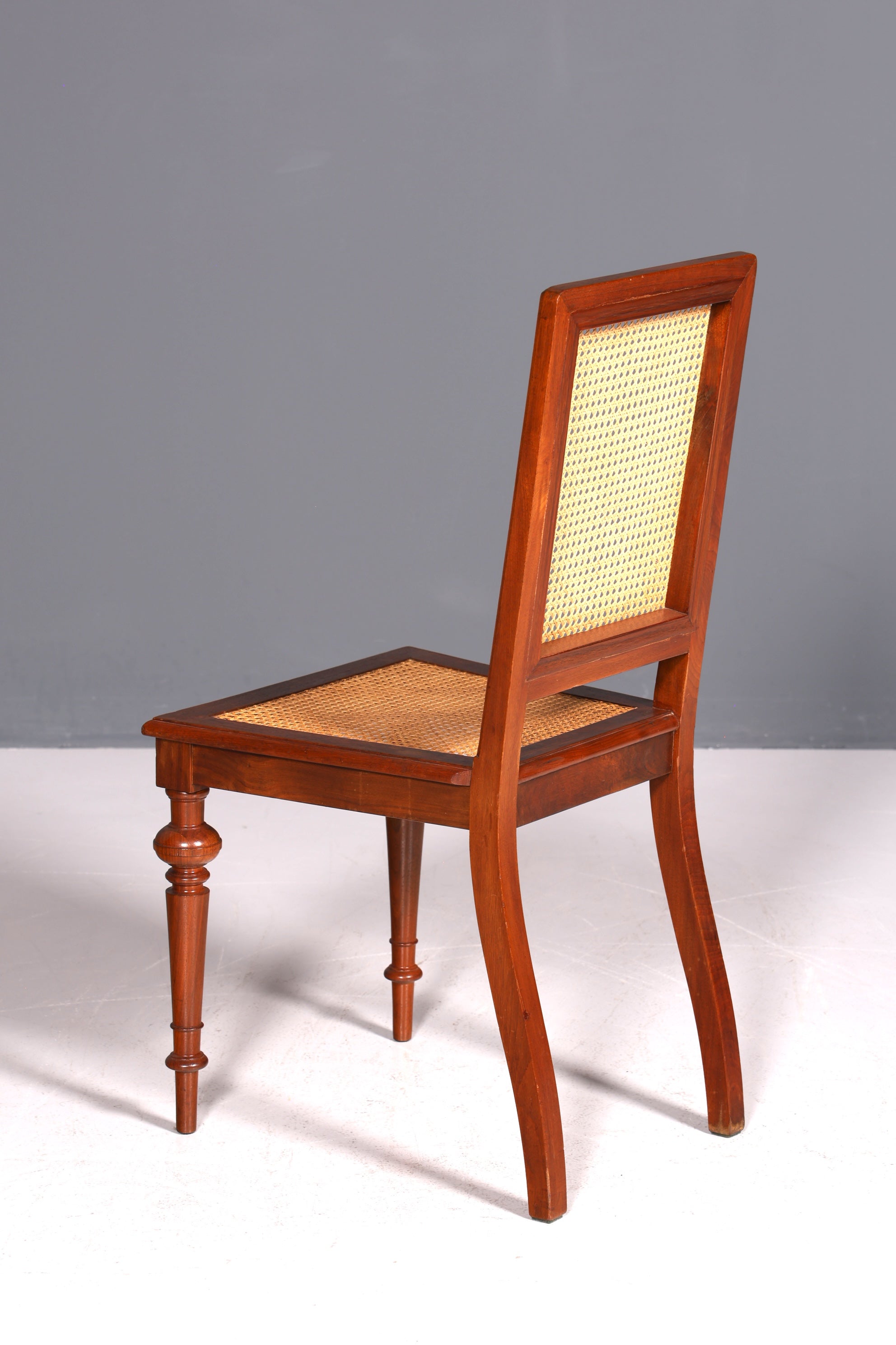 Stilvoller Gründerzeit Stuhl Antik Korbgeflecht Schreibtisch Stuhl Sekretär Stuhl Antik Küchenstuhl